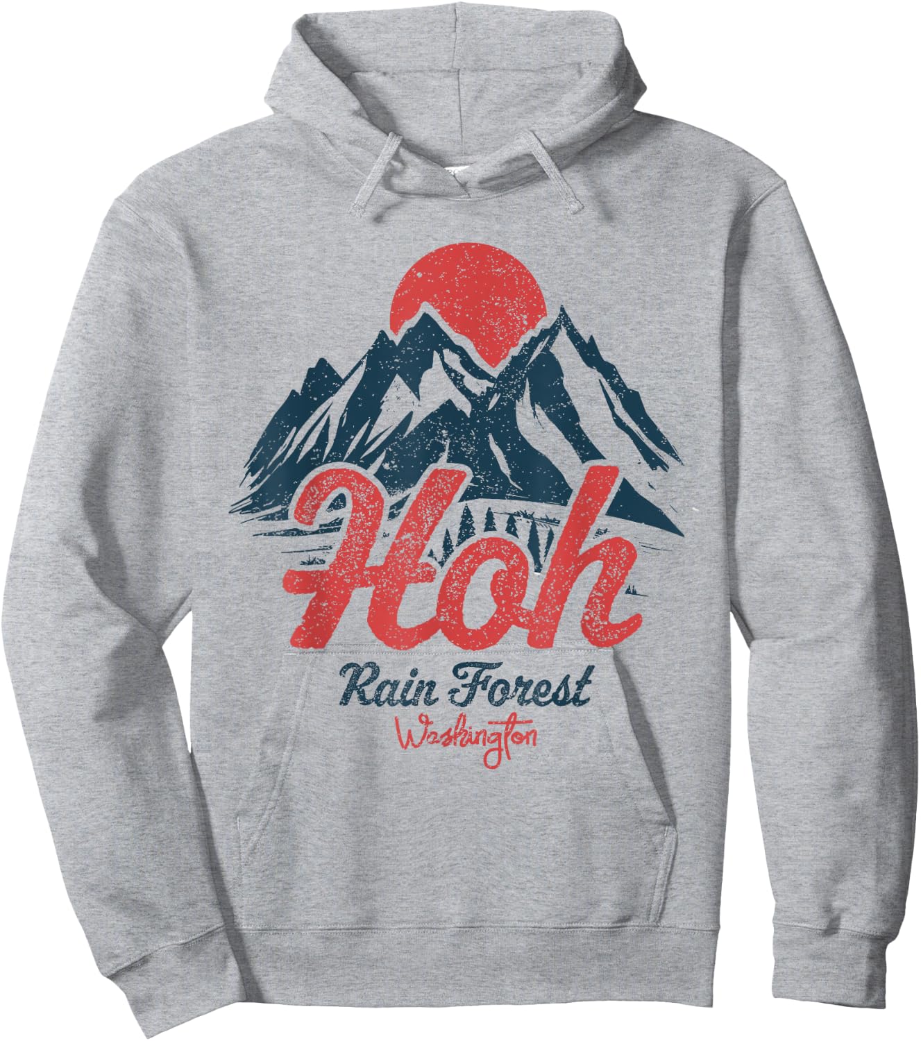 Hoh Rain Forest Olympic National Park Washington Hoodie - Hoodie | Ash