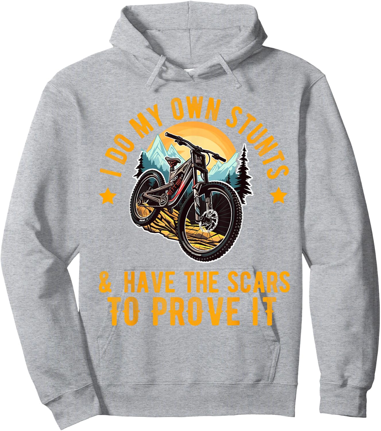 Mountain Bike For Boys Funny MTB Biking Lover Hoodie - Hoodie | Ash