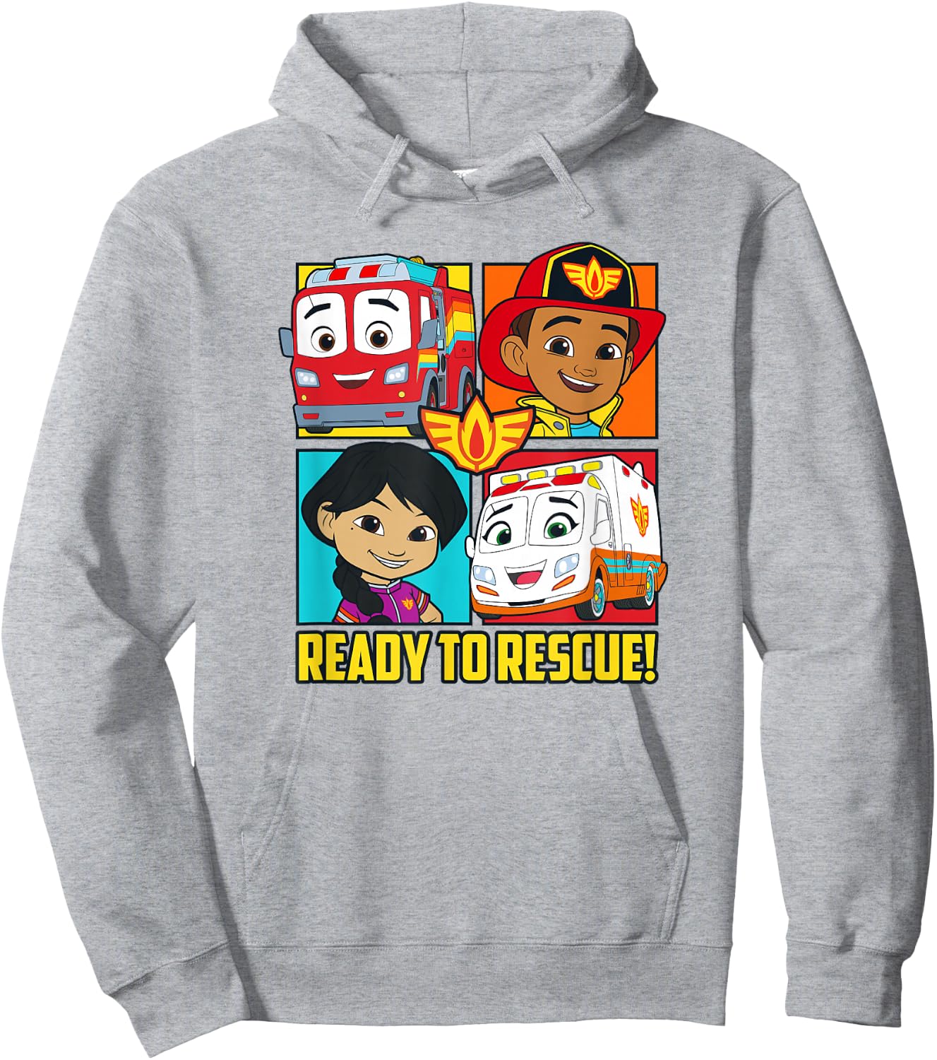 Disney Firebuds Bo & Violet Ready To Rescue Box Up Hoodie - Hoodie | Ash
