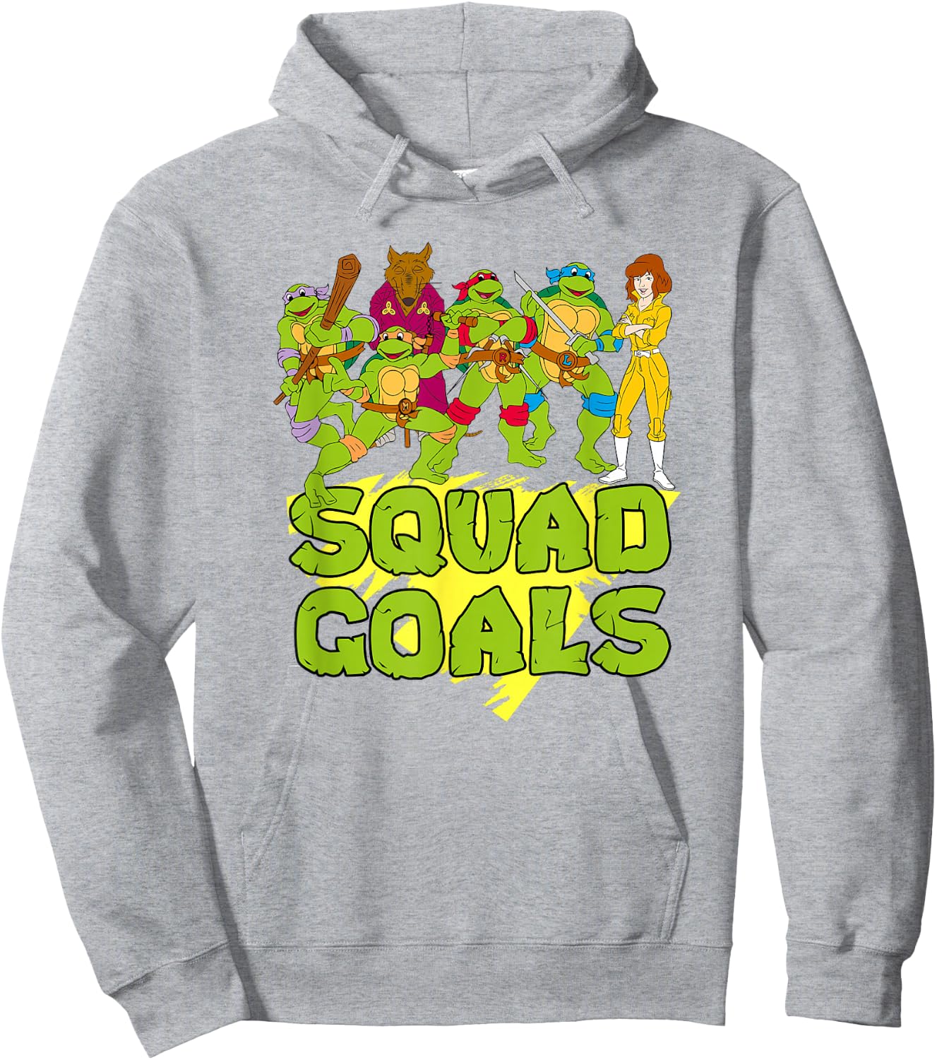TMNT with Splinter & April - Squad Goals Hoodie - Hoodie | Ash