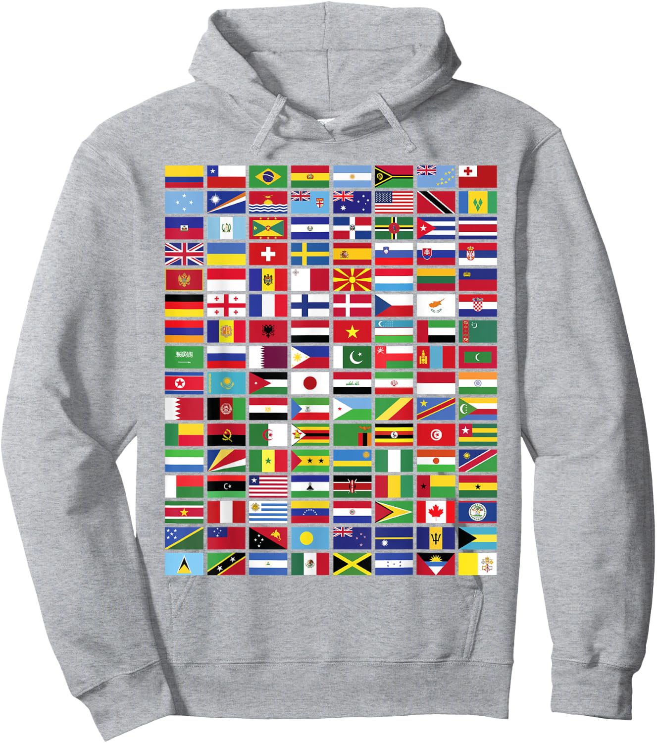 Flags - Over 100 Countries World Geography Vexillology Alt Hoodie - Hoodie | Ash