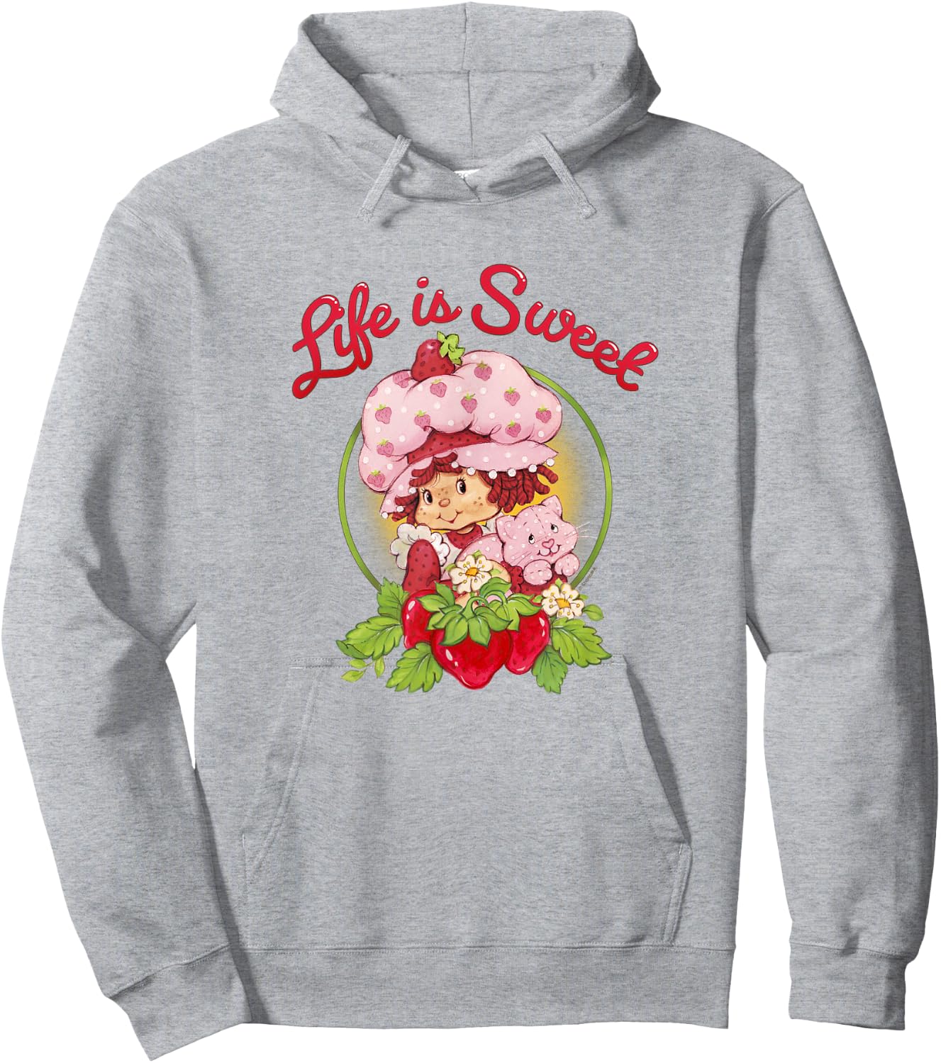 Strawberry Shortcake Life Is Sweet Custard Kitty Vintage Hoodie - Hoodie | Ash