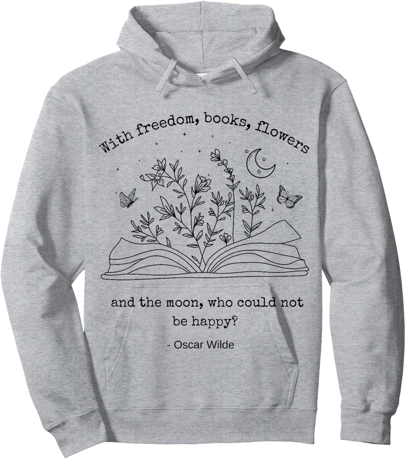 Poet Literary Literature Bookworm Dark Academia Book Hoodie - Hoodie | Ash