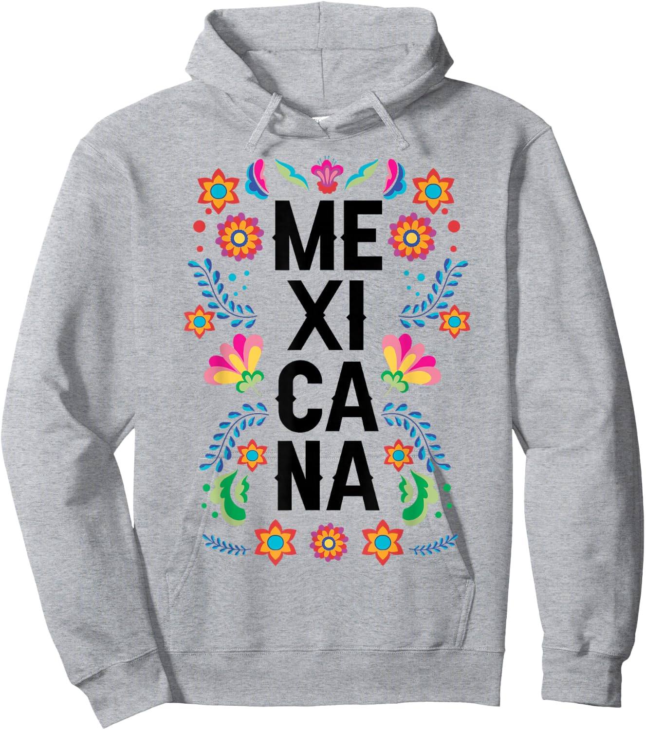 Mexicana Girl Mexican Hispanic Heritage Month Mexico Kids Hoodie - Hoodie | Ash