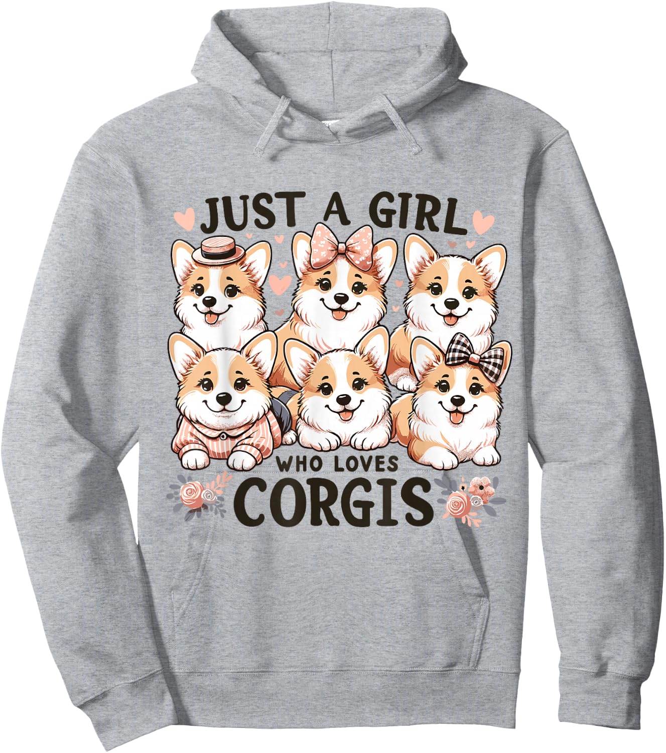Just a Girl who Loves Corgis Hoodie - Hoodie | Ash