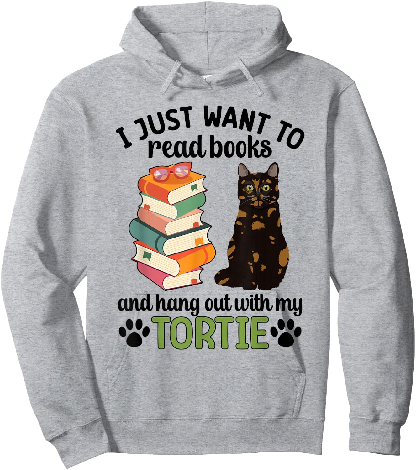 Hang Out with My Tortie Cat Owner Tortoiseshell Cat Lover Hoodie - Hoodie | Ash