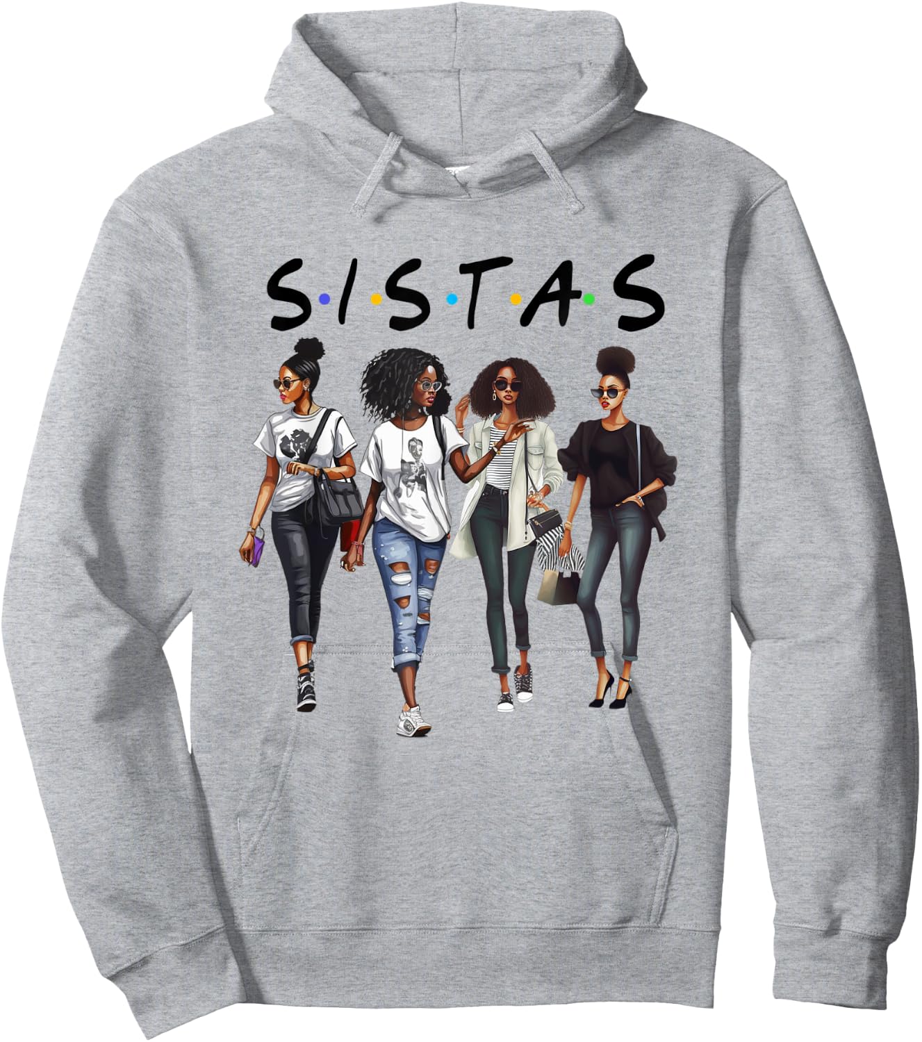 Black Melanin Queen Curly Natural Afro Girl African American Hoodie - Hoodie | Ash