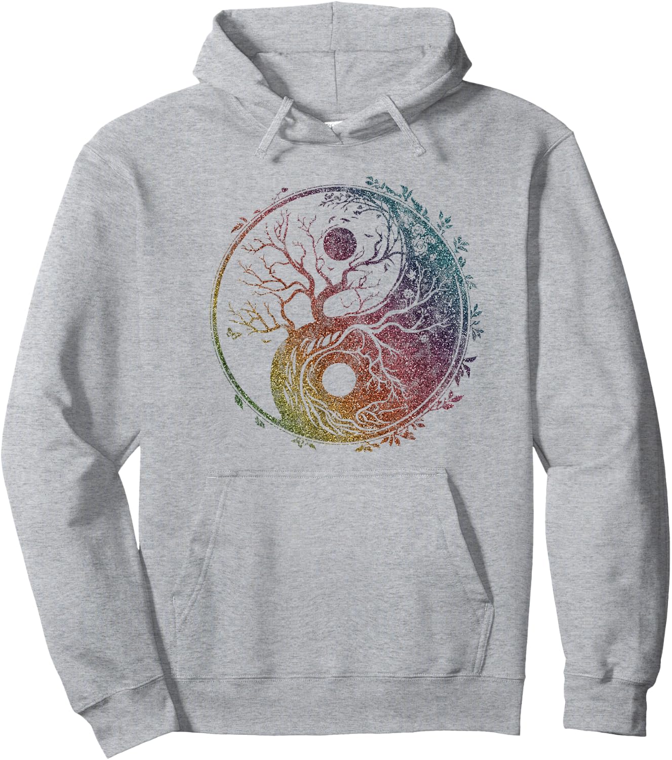 Yin Yang symbol, tree of life, Tai chi, Qigong, yoga, Taoism Hoodie - Hoodie | Ash