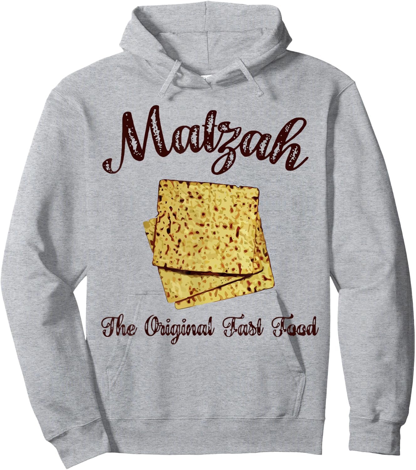 Matzah The Original Fast Food Matzo Ball Hoodie - Hoodie | Ash