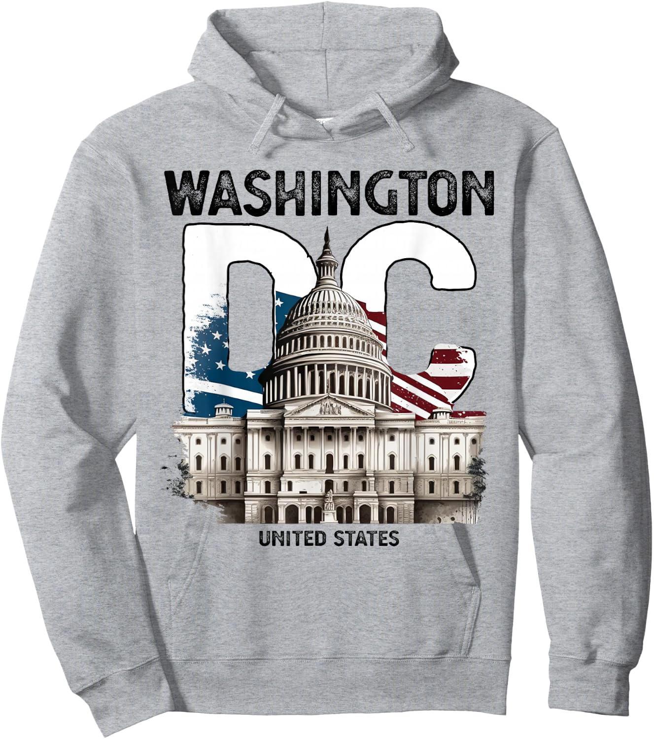 Washington DC Capitol Hill USA Souvenirs Gifts Men Women Kid Hoodie - Hoodie | Ash