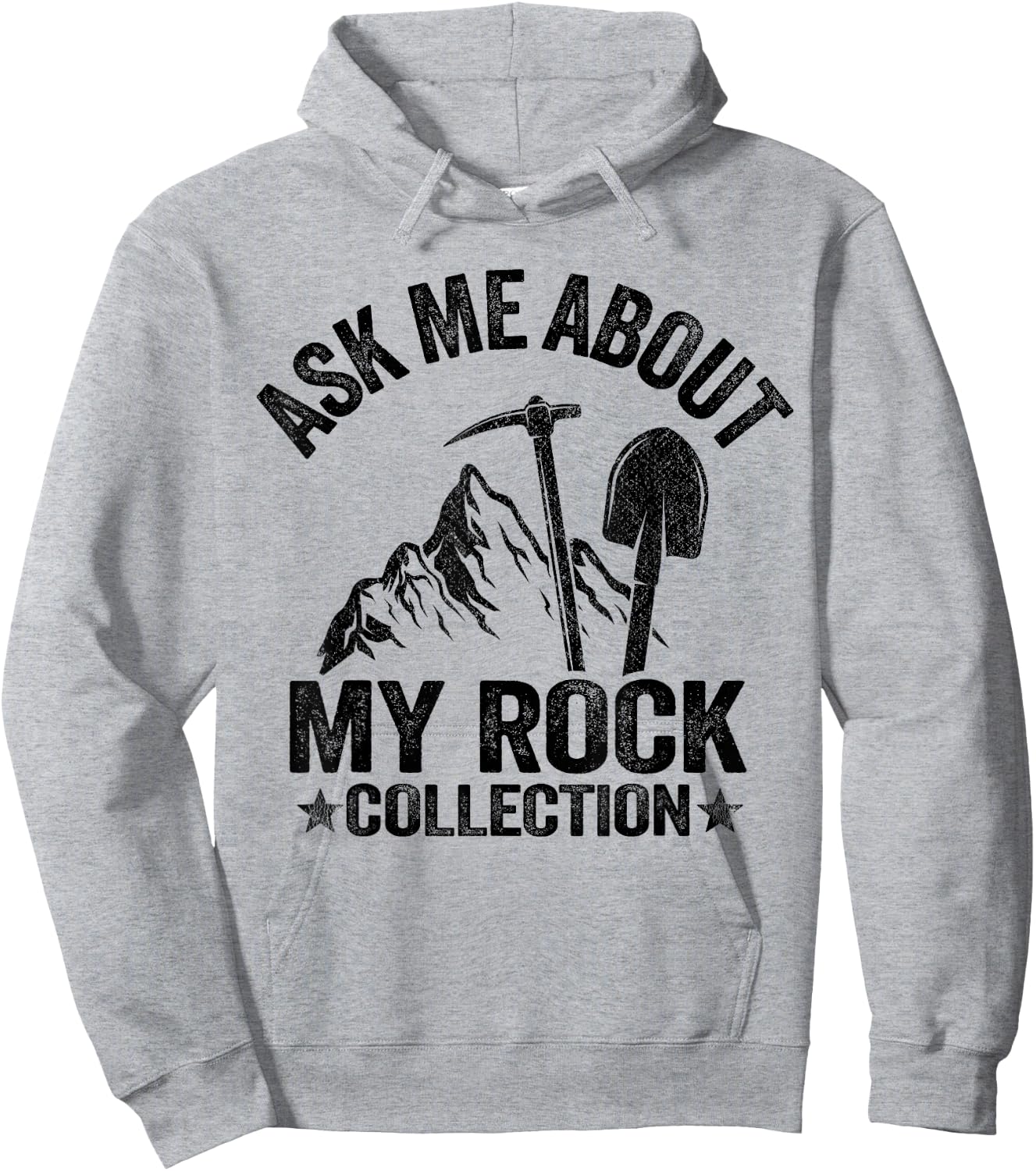 Ask Me About My Rock Collection Mineral Funny Geologist Hoodie - Hoodie | Ash
