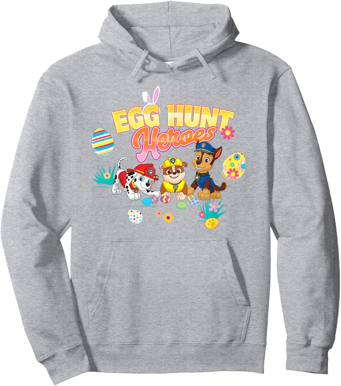 PAW Patrol Easter Egg Hunt Heroes Chase, Rubble And Marshall Hoodie - Hoodie | Ash