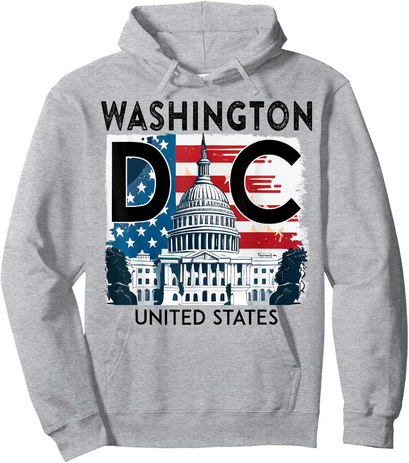 Washington DC Capitol Hill USA Souvenirs Gifts Men Women Kid Hoodie - Hoodie | Ash