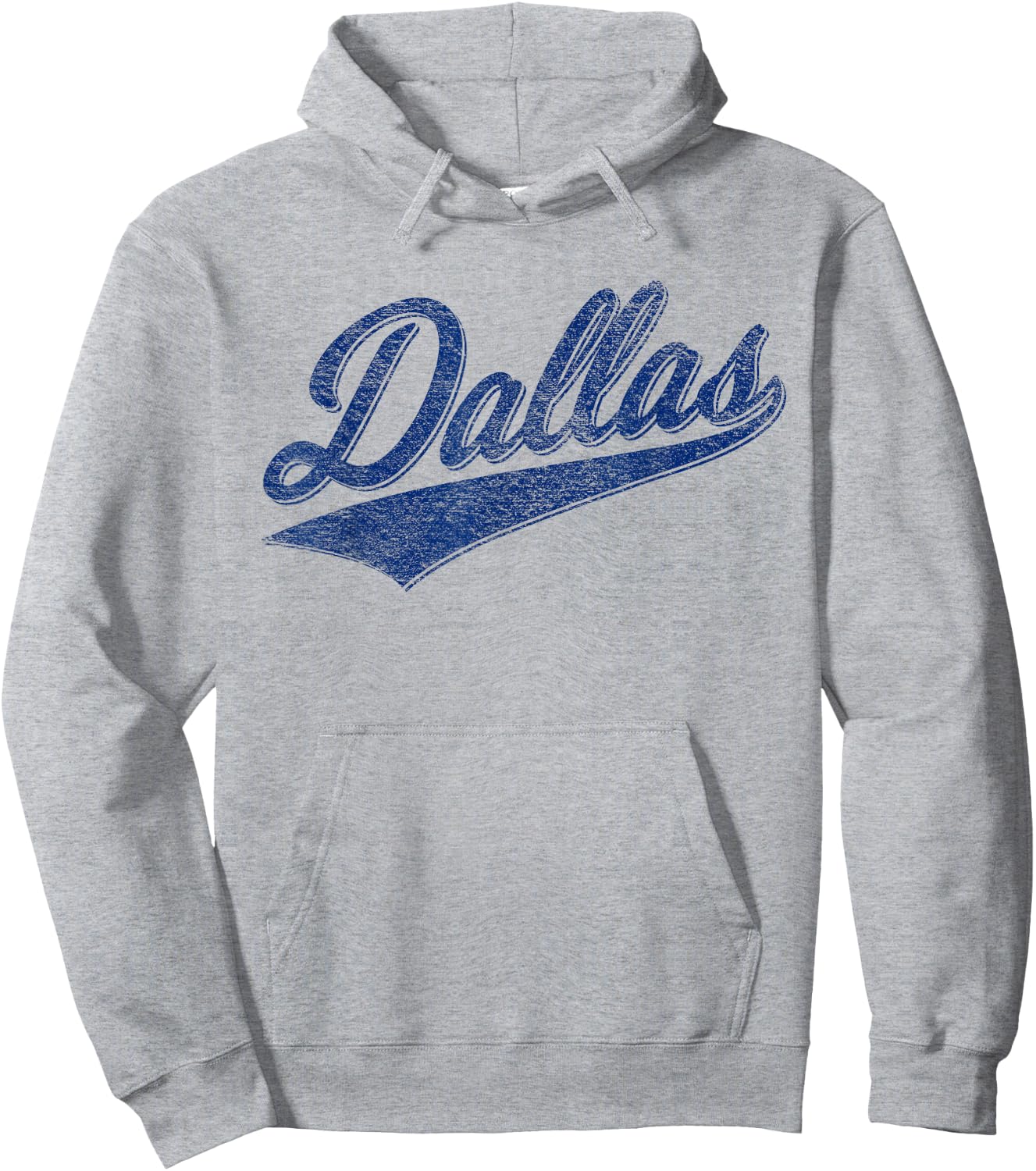 Dallas Texas Varsity Script Classic Sports Jersey Style Hoodie - Hoodie | Ash