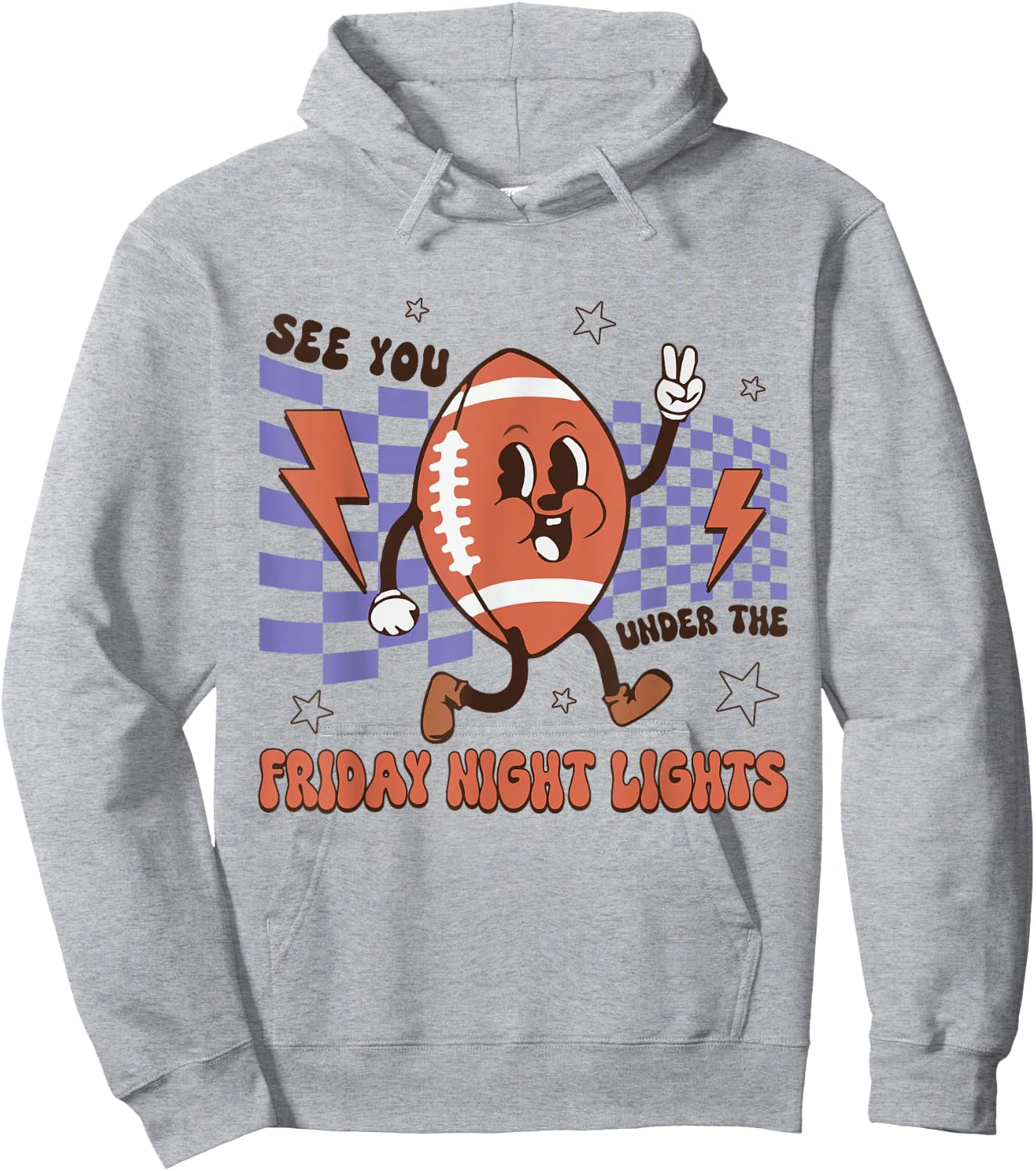 Football Character See You Under The Friday Night Lights Hoodie - Hoodie | Ash