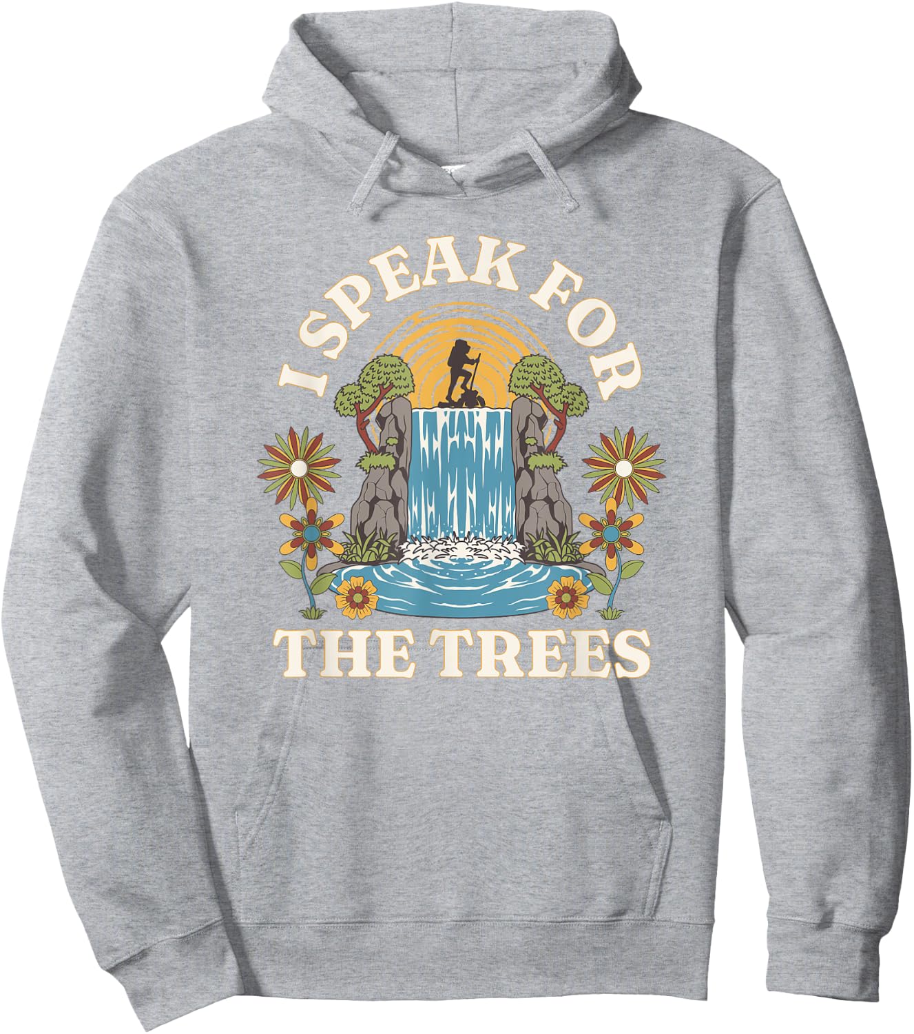 I Speak For Trees Earth Day Save Earth Inspiration hippie Hoodie - Hoodie | Ash
