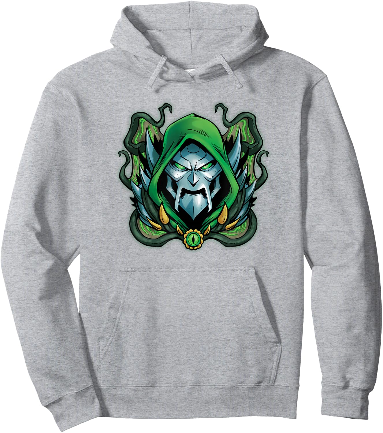 Marvel Mech Strike Doctor Doom Villainous Monster Eye Hoodie - Hoodie | Ash