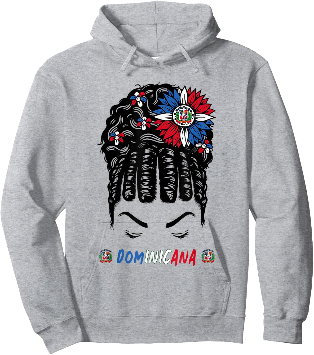 Dominican Outfit For Girls & Dominican Republic Flag Hoodie - Hoodie | Ash