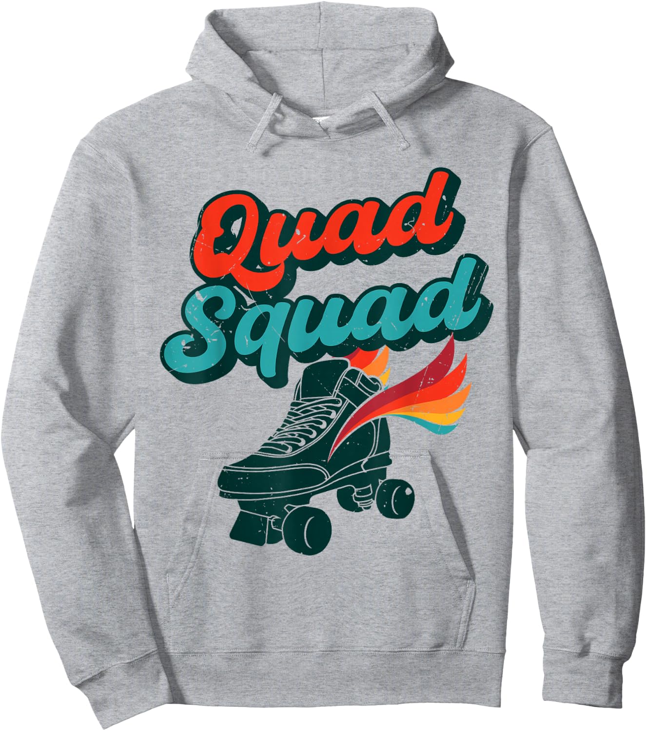 Quad Squad Shirt | Roller Derby Rollerskater Rollerskating Hoodie - Hoodie | Ash