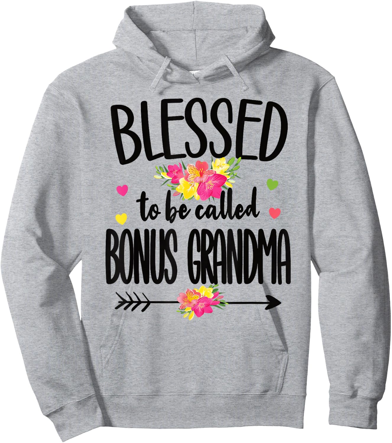 Blessed To Be Called Bonus Grandma Bonus Grandmother Hoodie - Hoodie | Ash