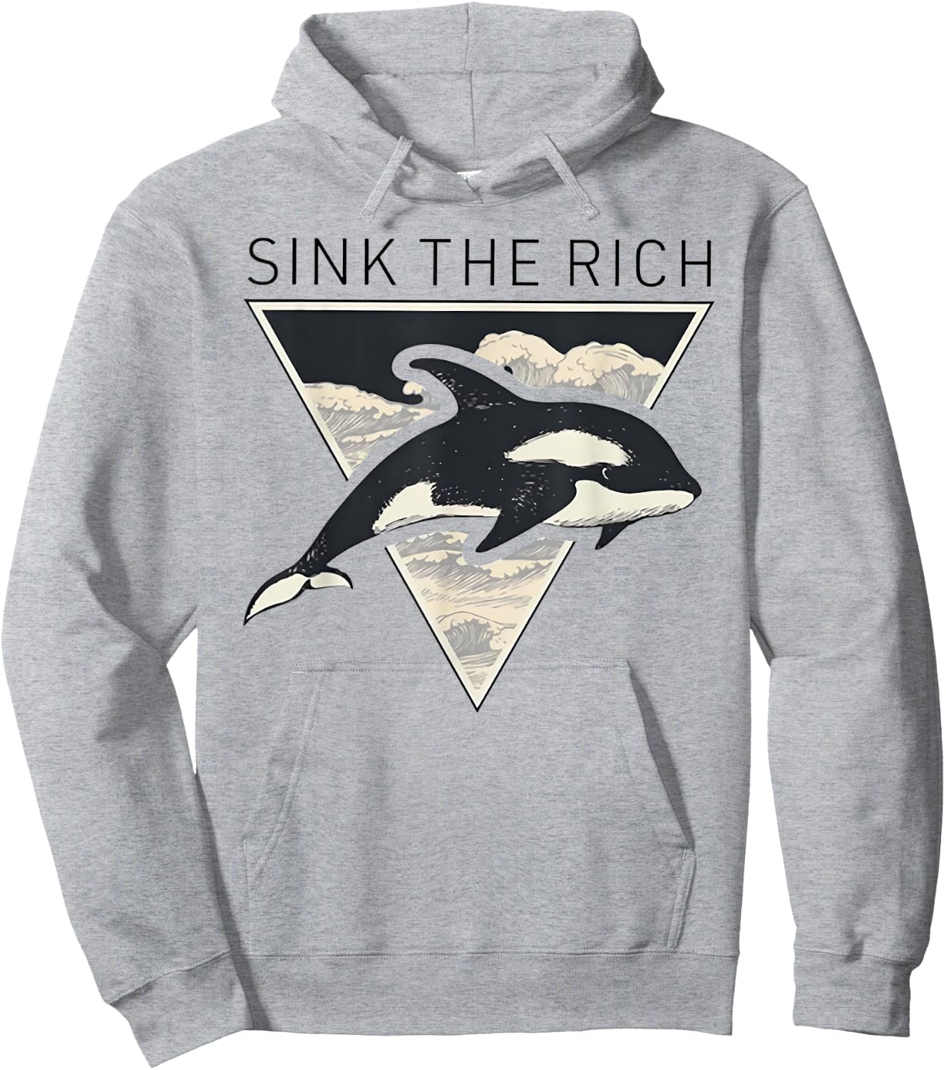 Sink The Rich - Killer Whales Hoodie - Hoodie | Ash