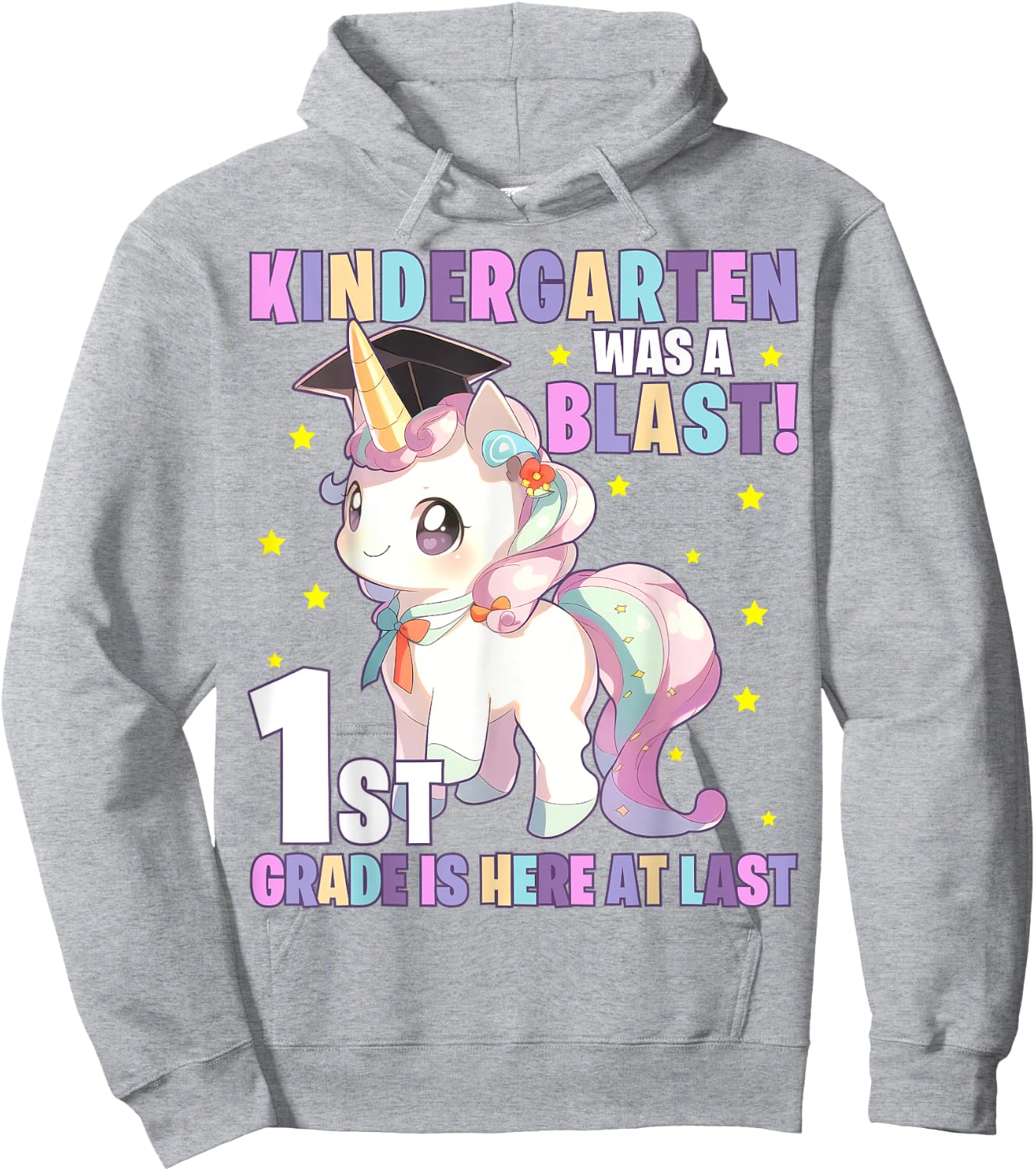 Kindergarten Graduation Unicorn Kindergarten Graduate Girls Hoodie - Hoodie | Ash