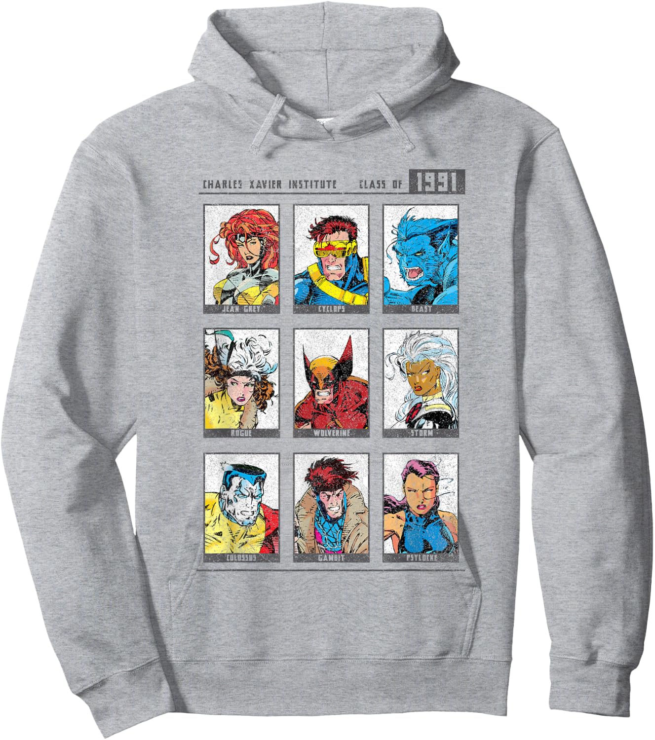 Marvel X-Men Charles Xavier Institute Class of 1991 Yearbook Hoodie - Hoodie | Ash