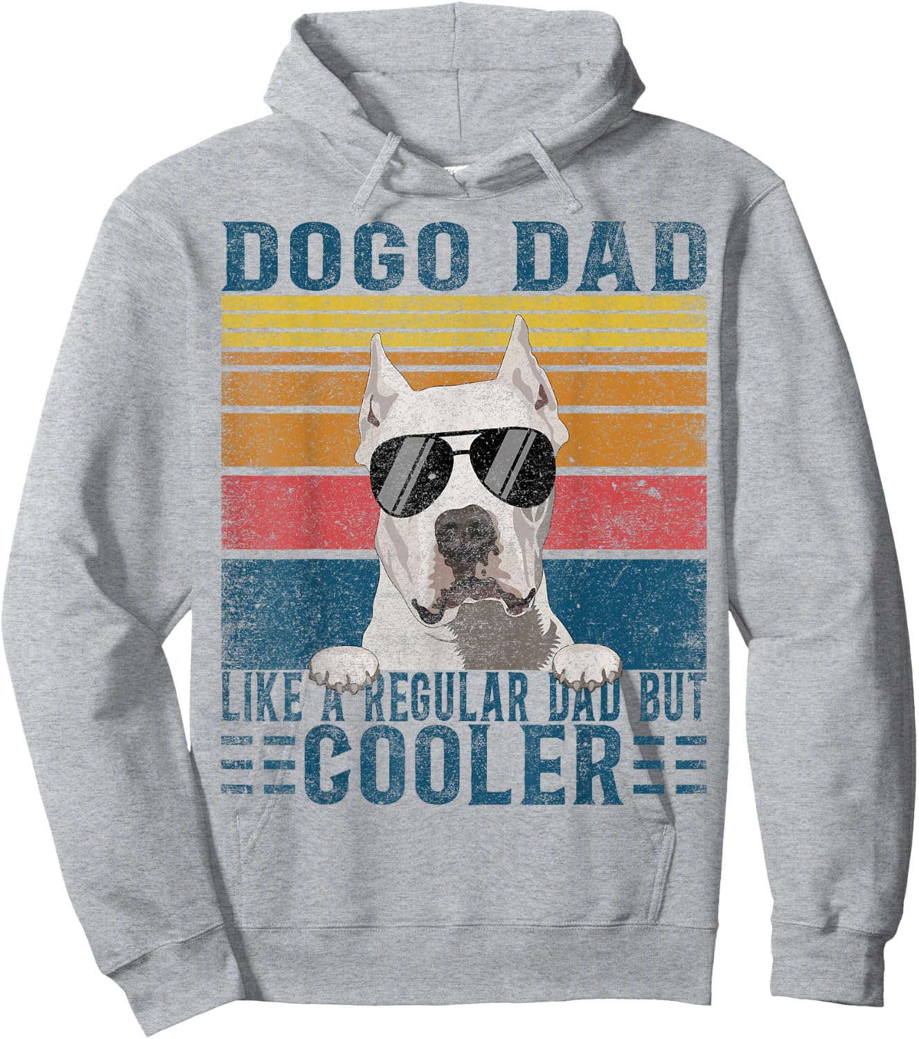 Argentine Dogo Like Regular Dad But Cooler Dogo Argentino Hoodie - Hoodie | Ash