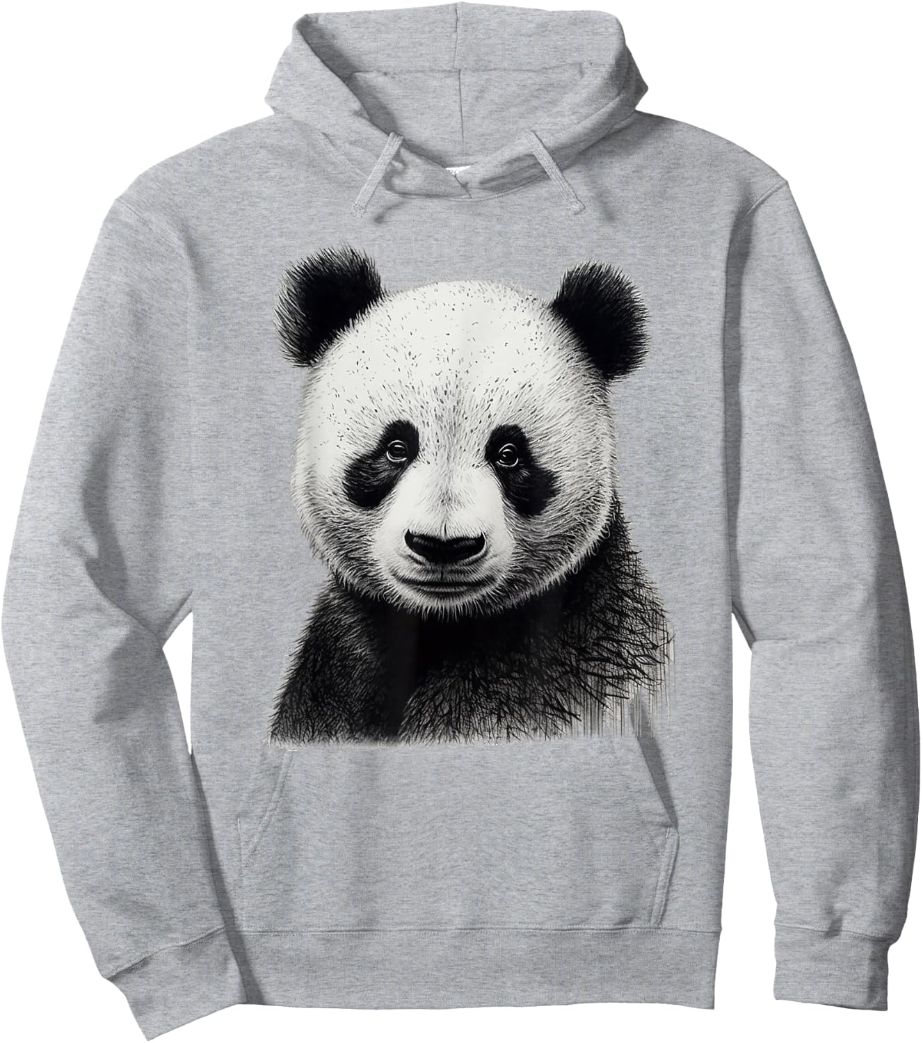 Panda Animal Lovers Animal Print Hoodie - Hoodie | Ash