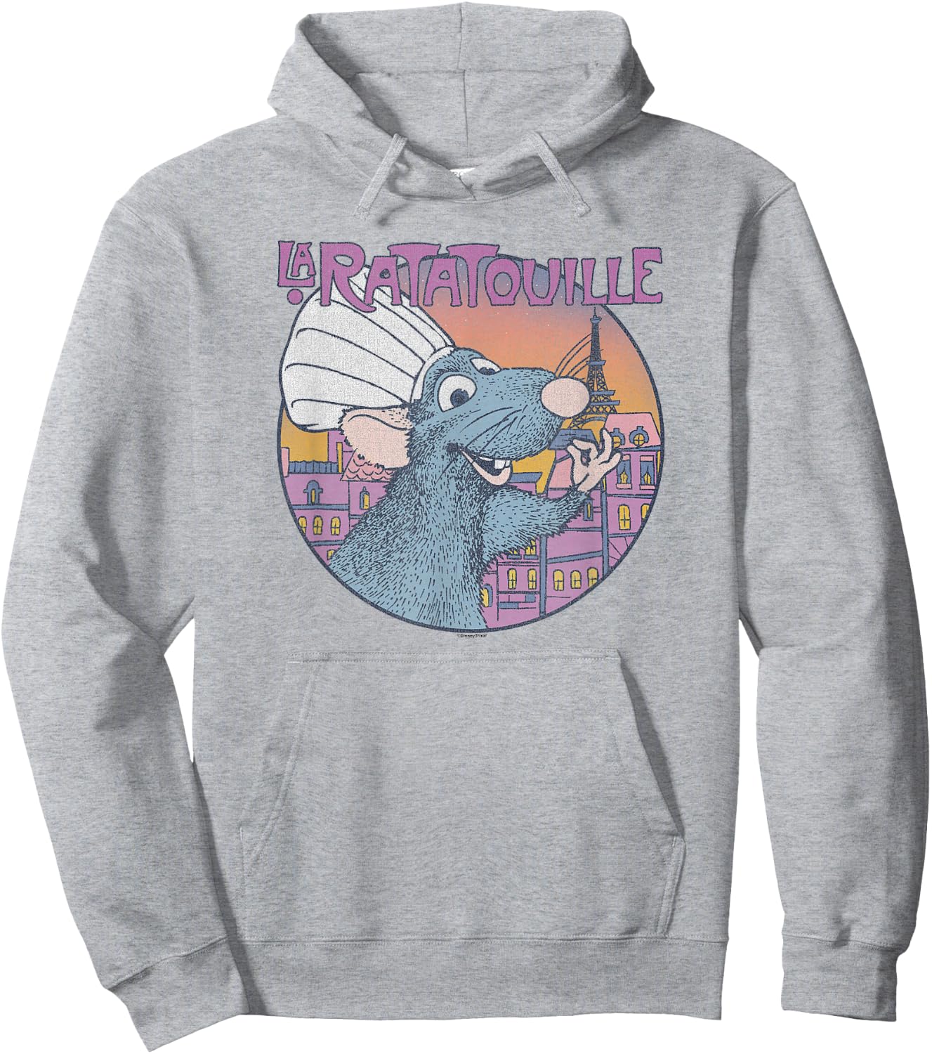 Disney Pixar Ratatouille Bon Appetit Circle Sign Small Hoodie - Hoodie | Ash