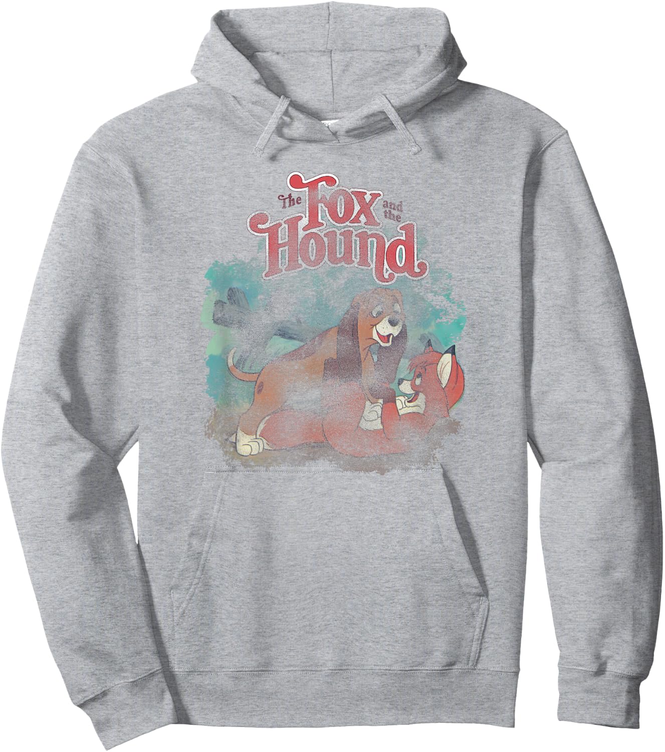 Disney The Fox and the Hound Vintage Classic Best Friends Hoodie - Hoodie | Ash