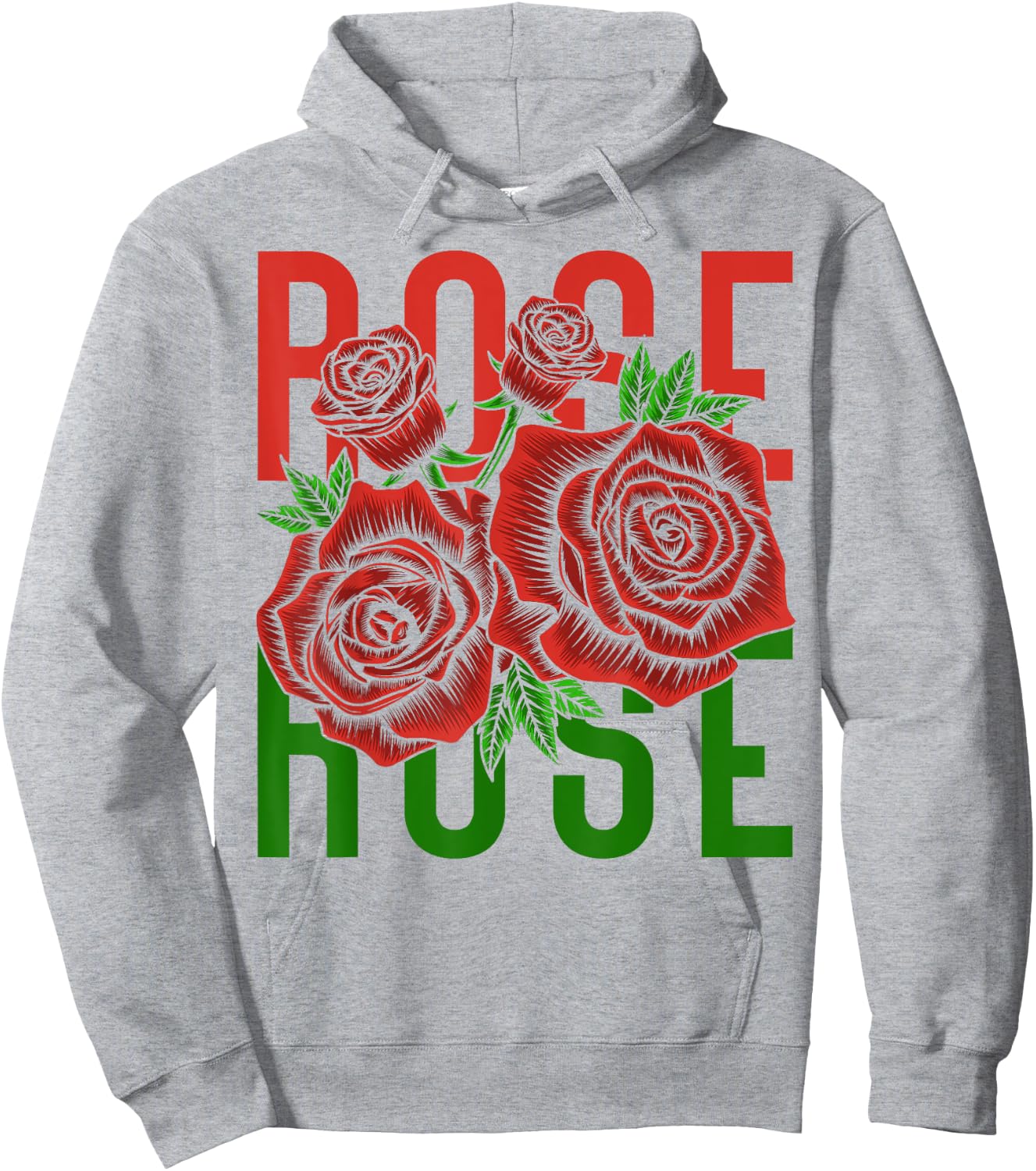 Vintage Inspired Botanical Flower Gardener Naturalist Rose Hoodie - Hoodie | Ash