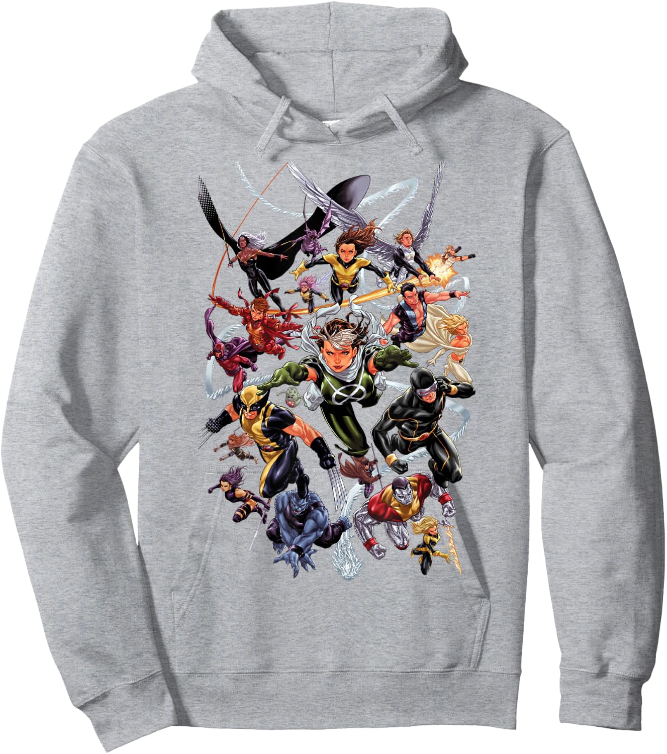 Marvel Comics Retro Classic X-Men Super Hero Flight Poster Hoodie - Hoodie | Ash