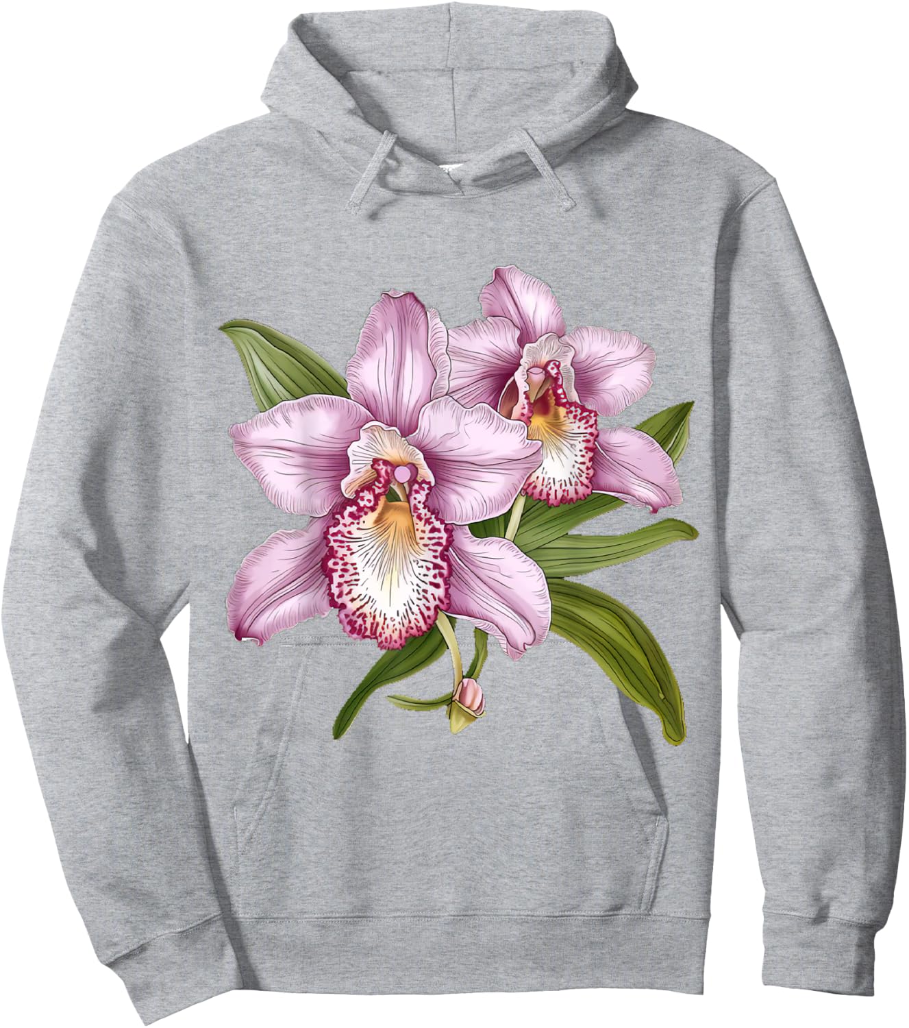Cattleya Orchid Flower Orchids Lover Hoodie - Hoodie | Ash