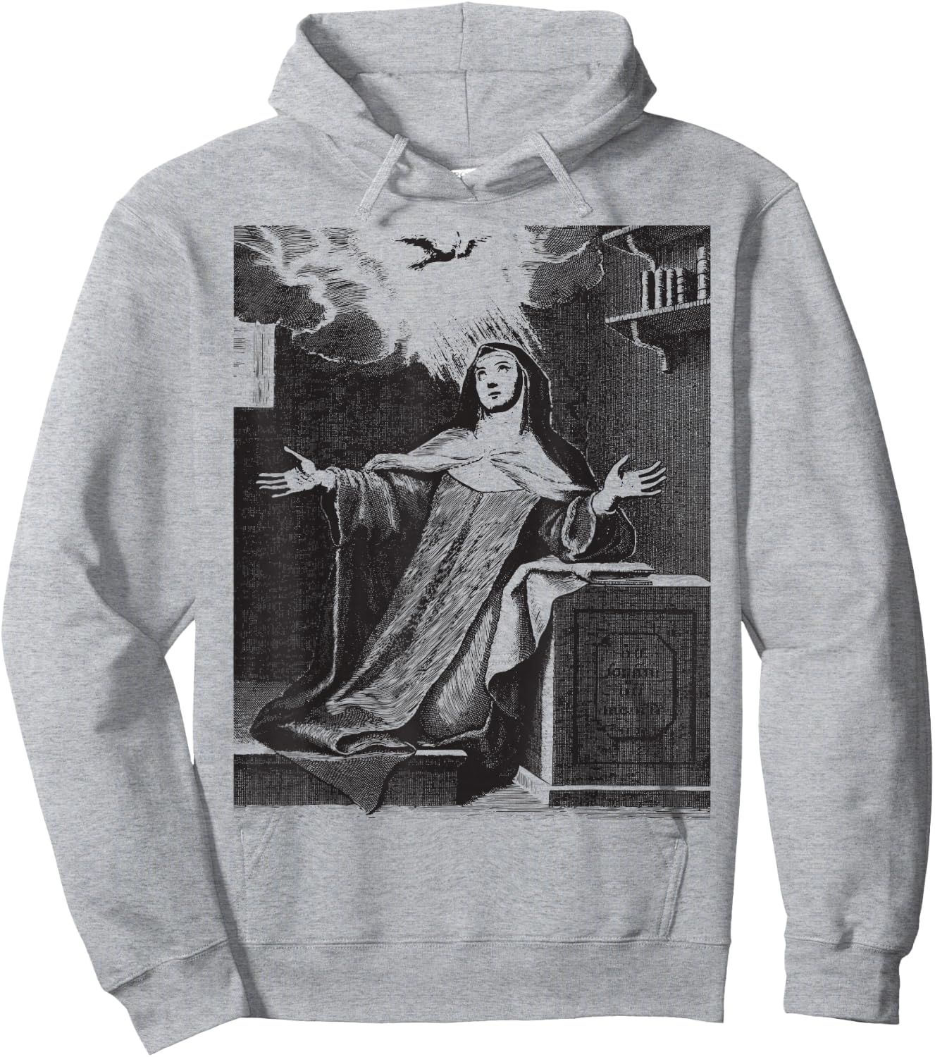 St Teresa of Avila Interior Castle Catholic Patron Saint Hoodie - Hoodie | Ash