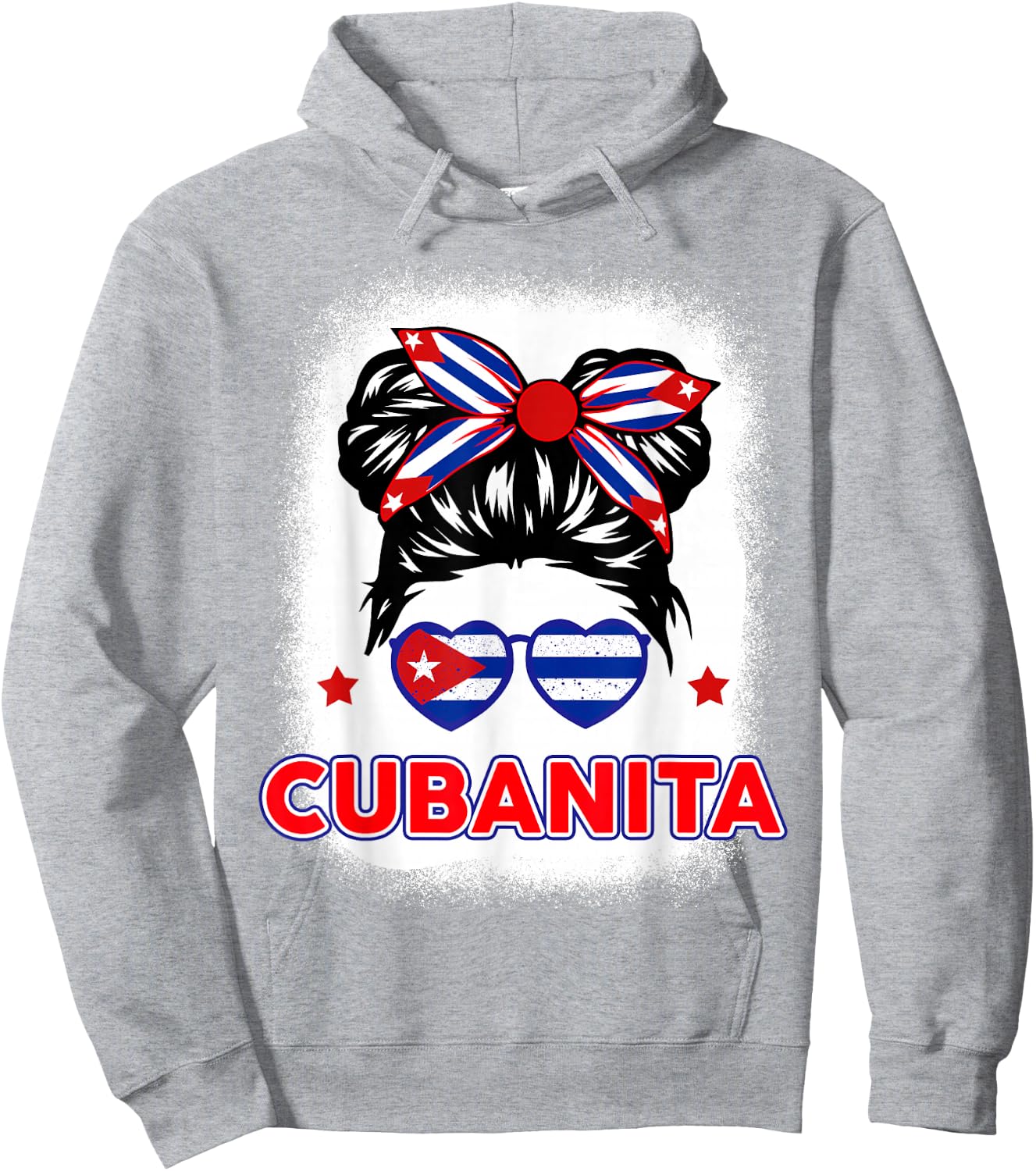 Cubanita Cuba Flag Cuban Girl Hispanic Heritage Kids Women Hoodie - Hoodie | Ash
