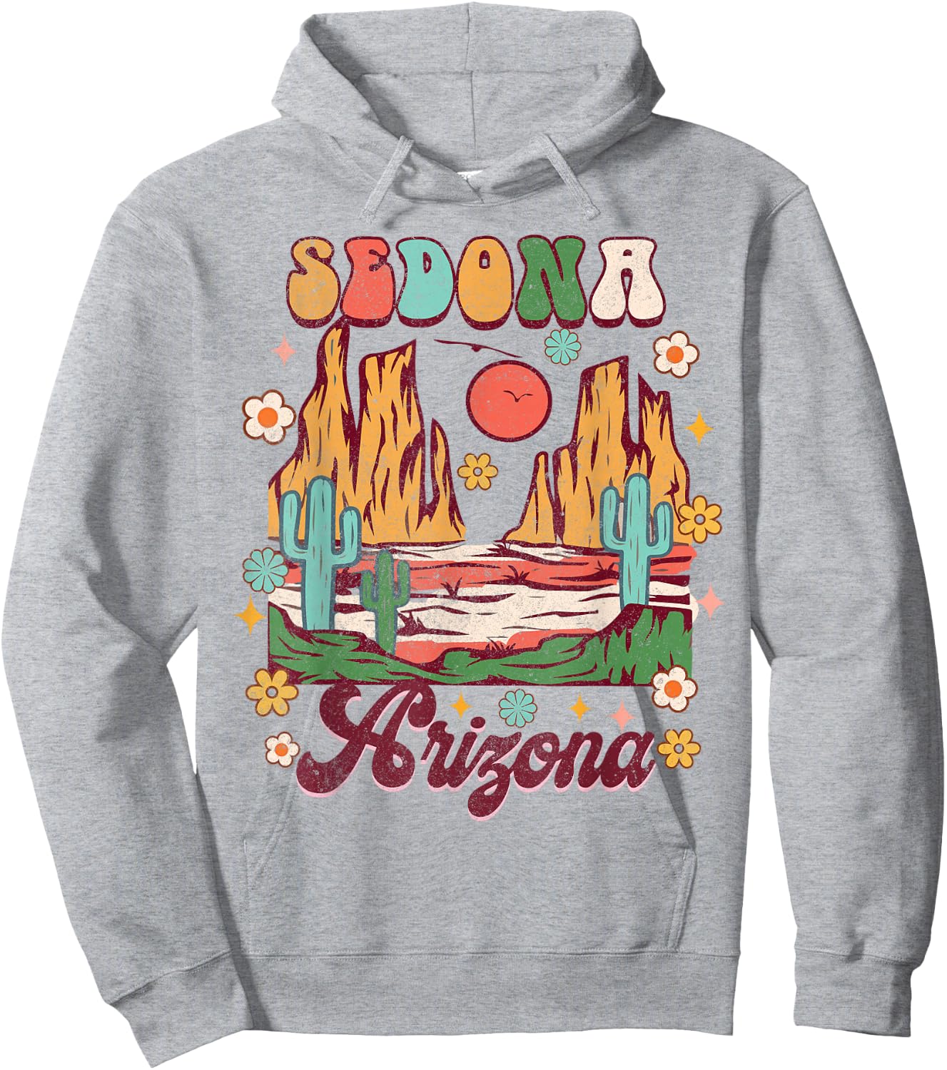 Sedona Arizona Exploring Nature Lover Bachelorette Groovy Hoodie - Hoodie | Ash