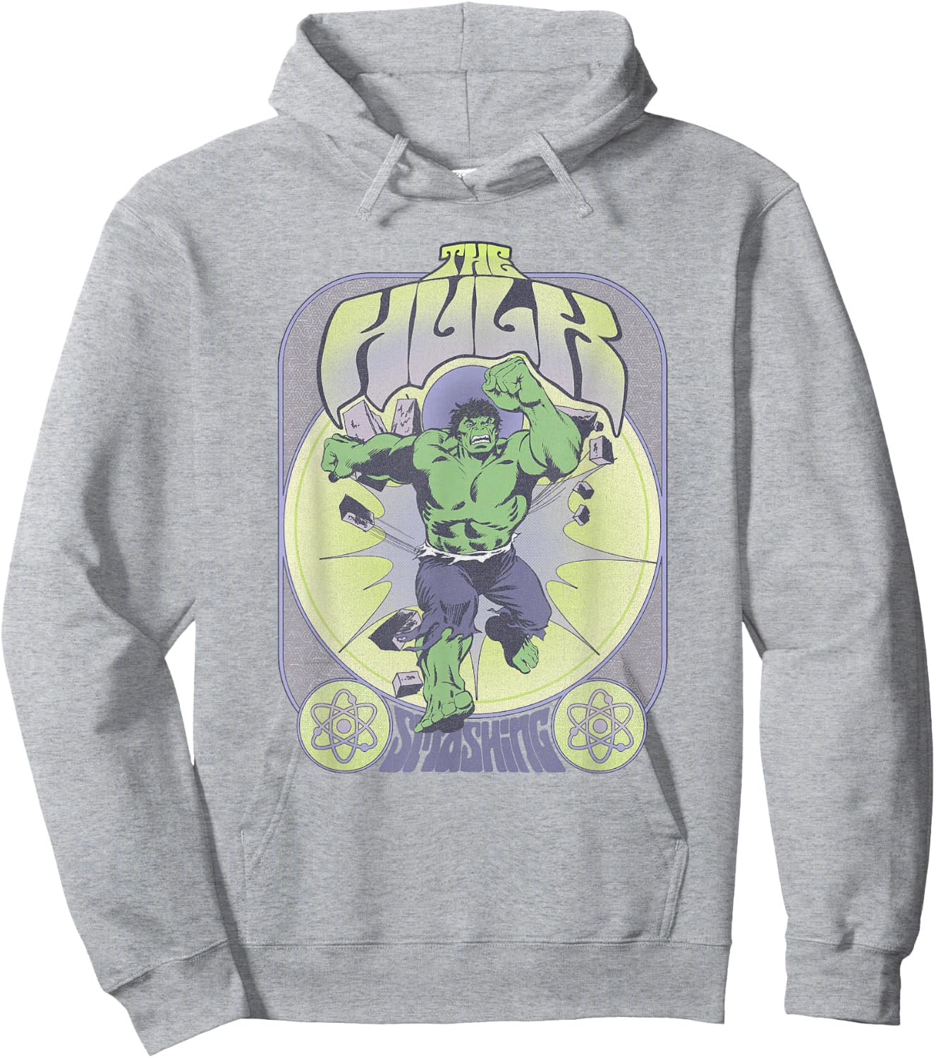 Marvel Hulk Classic Comic Seventies Vintage Poster Small Hoodie - Hoodie | Ash