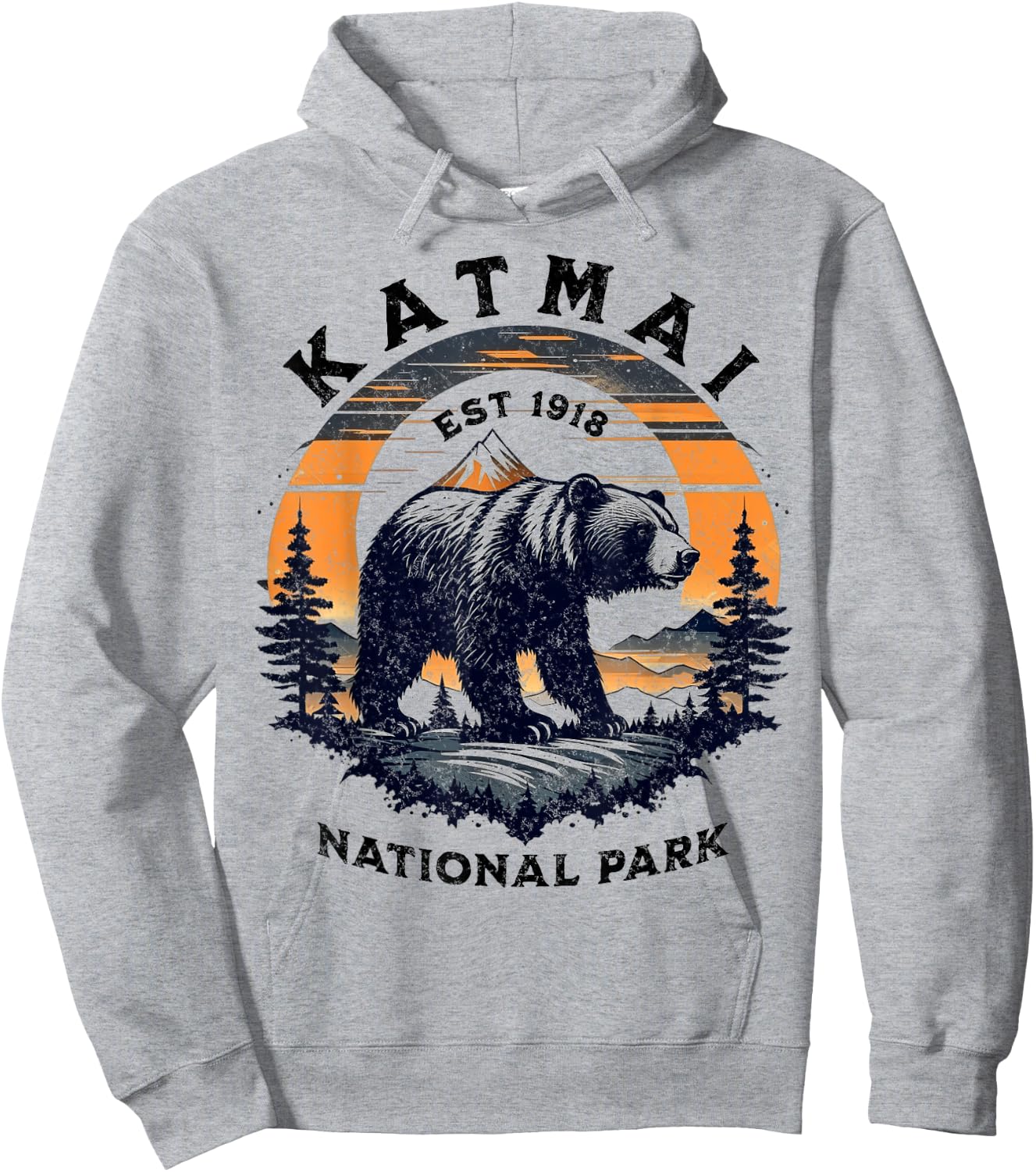 Katmai National Park Hoodie - Hoodie | Ash