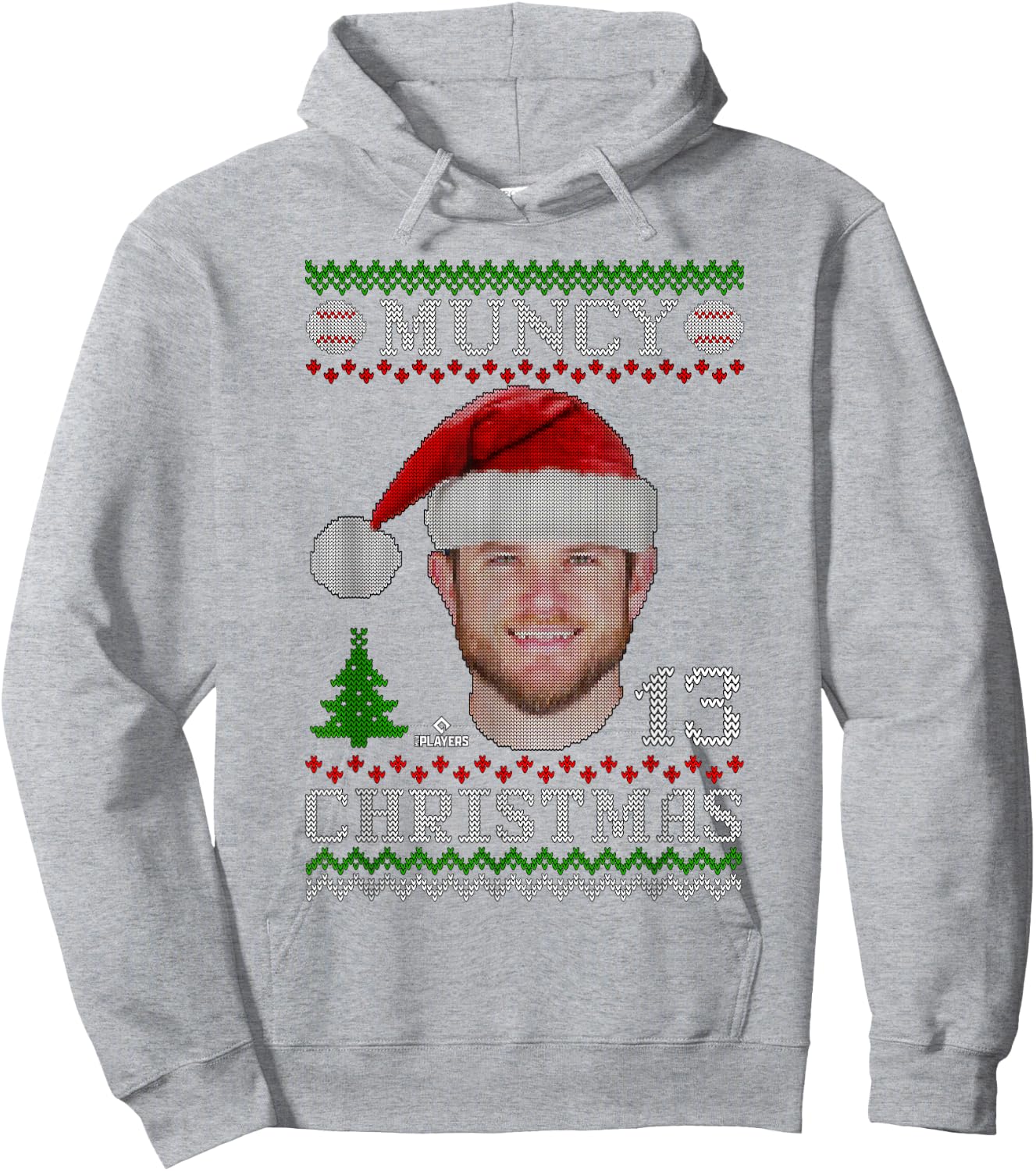 Max Muncy Los Angeles Baseball Christmas Sweater MLBPA Hoodie - Hoodie | Ash