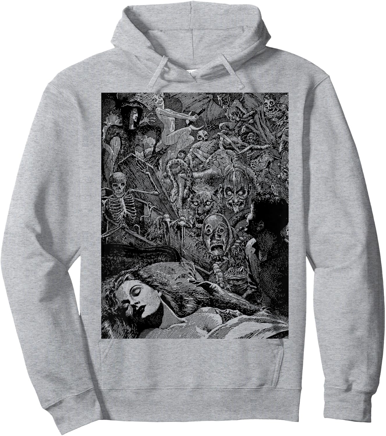 Classic Halloween Monsters Slasher Horror Movie Horror Show Hoodie - Hoodie | Ash
