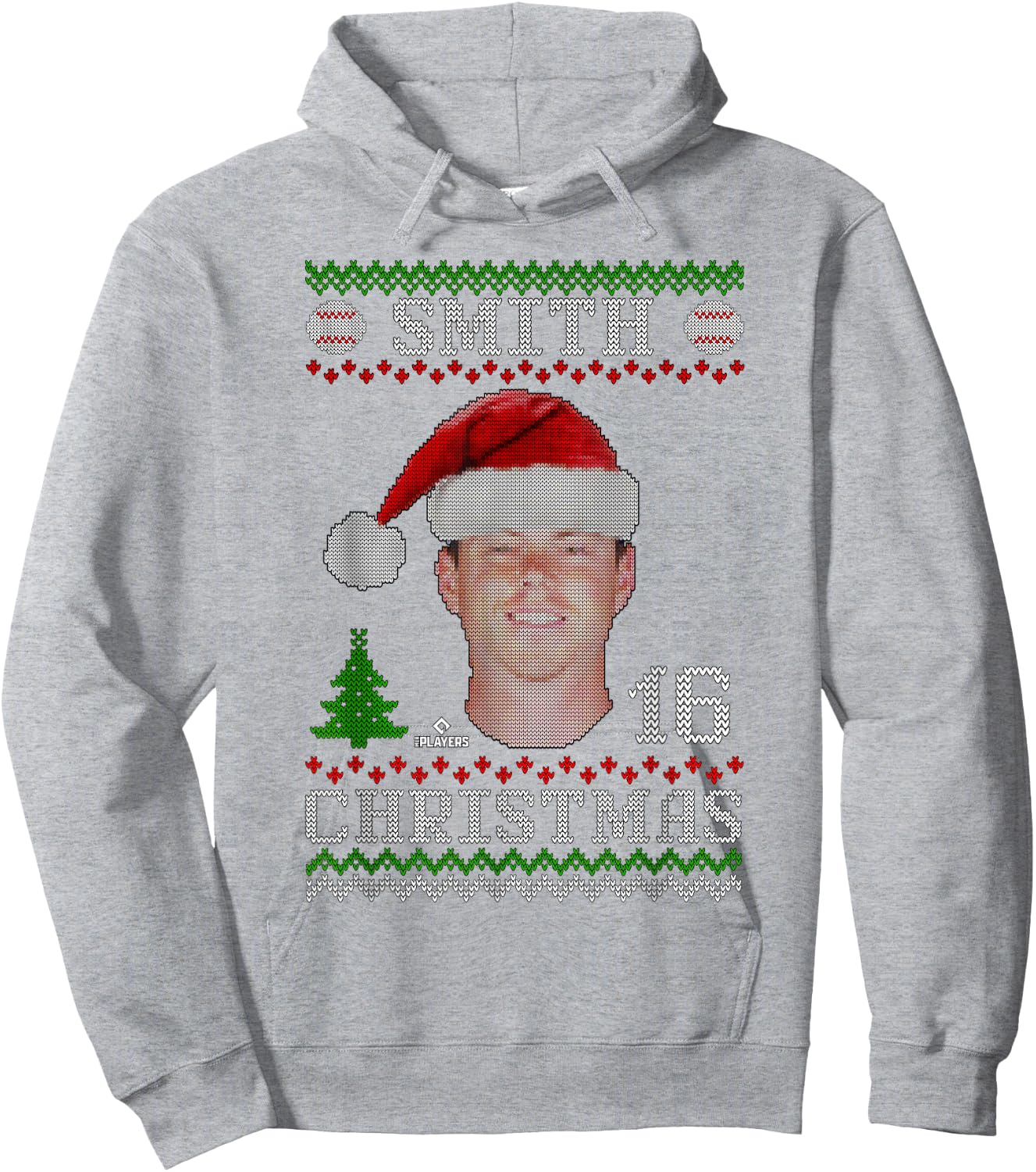 Will Smith Los Angeles Baseball Christmas Sweater MLBPA Hoodie - Hoodie | Ash