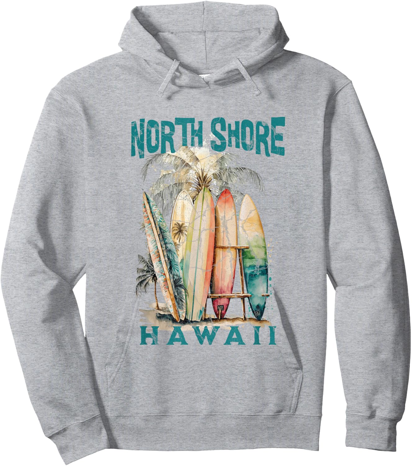 North Shore Hawaii Hoodie - Hoodie | Ash