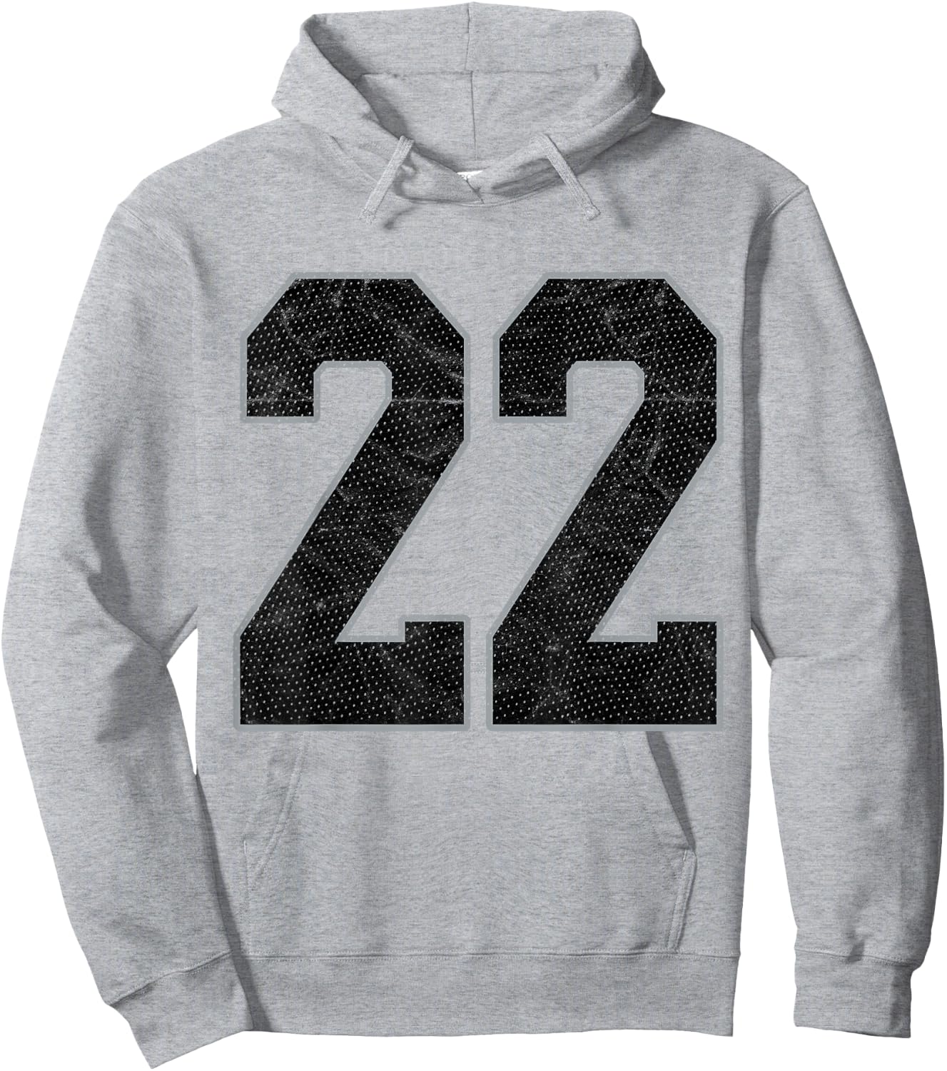 Number 22 Numbered Uniform Sports Team Jersey 22nd Birthday Hoodie - Hoodie | Ash