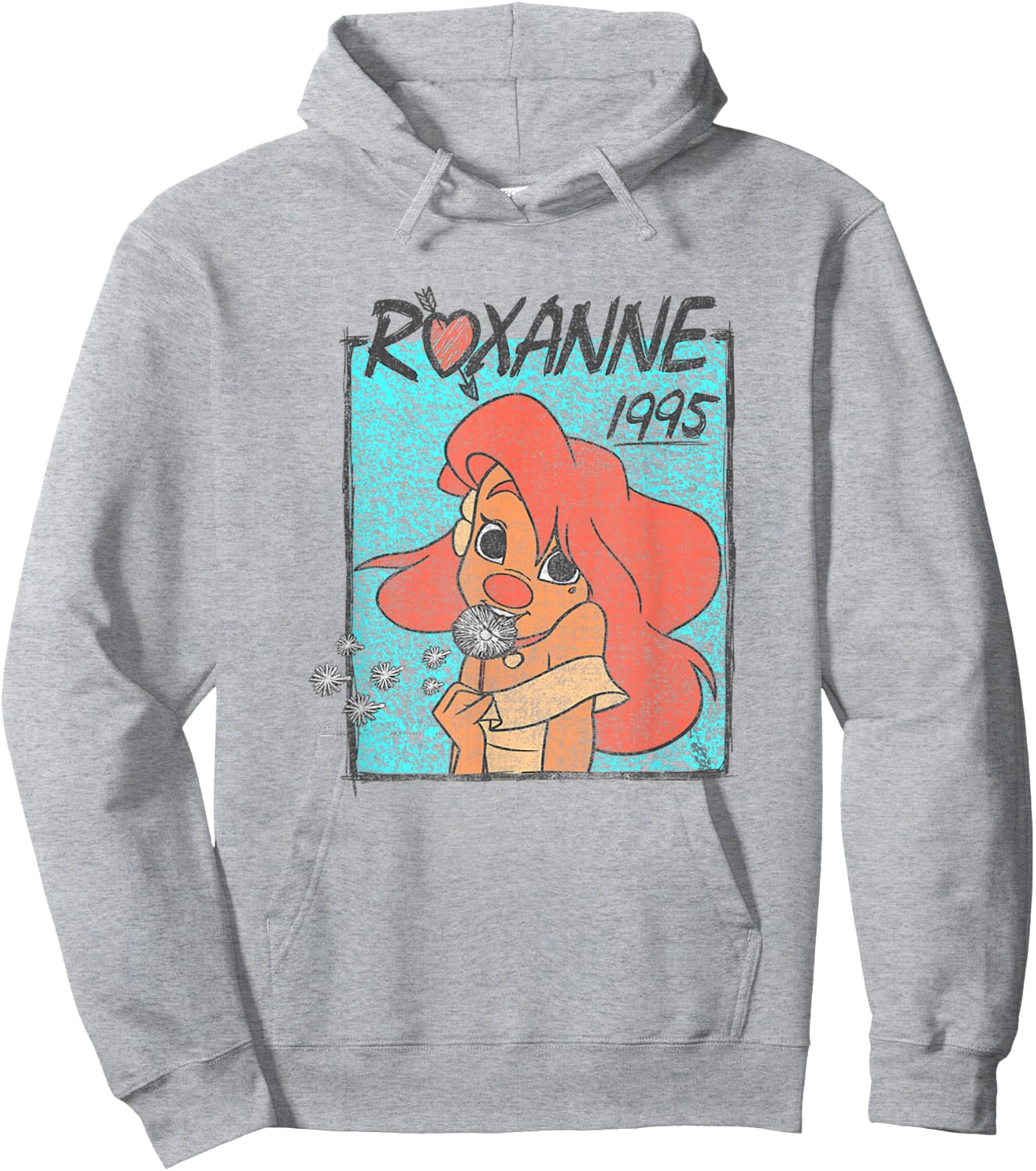 Disney A Goofy Movie 1995 Roxanne Dandelions Retro Portrait Hoodie - Hoodie | Ash
