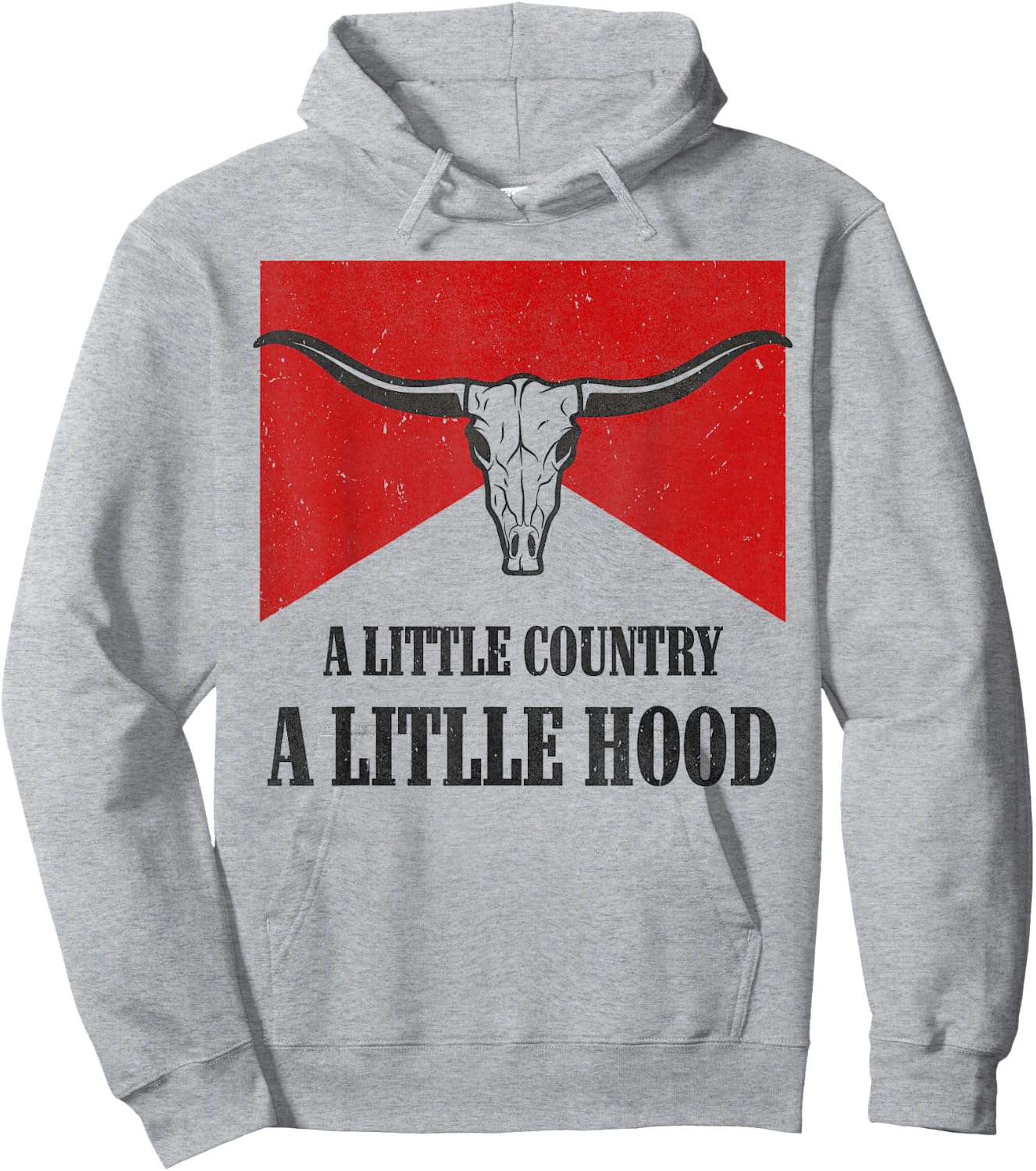 A Little Country A litlle Hood Vintage Western Rodeo Country Hoodie - Hoodie | Ash