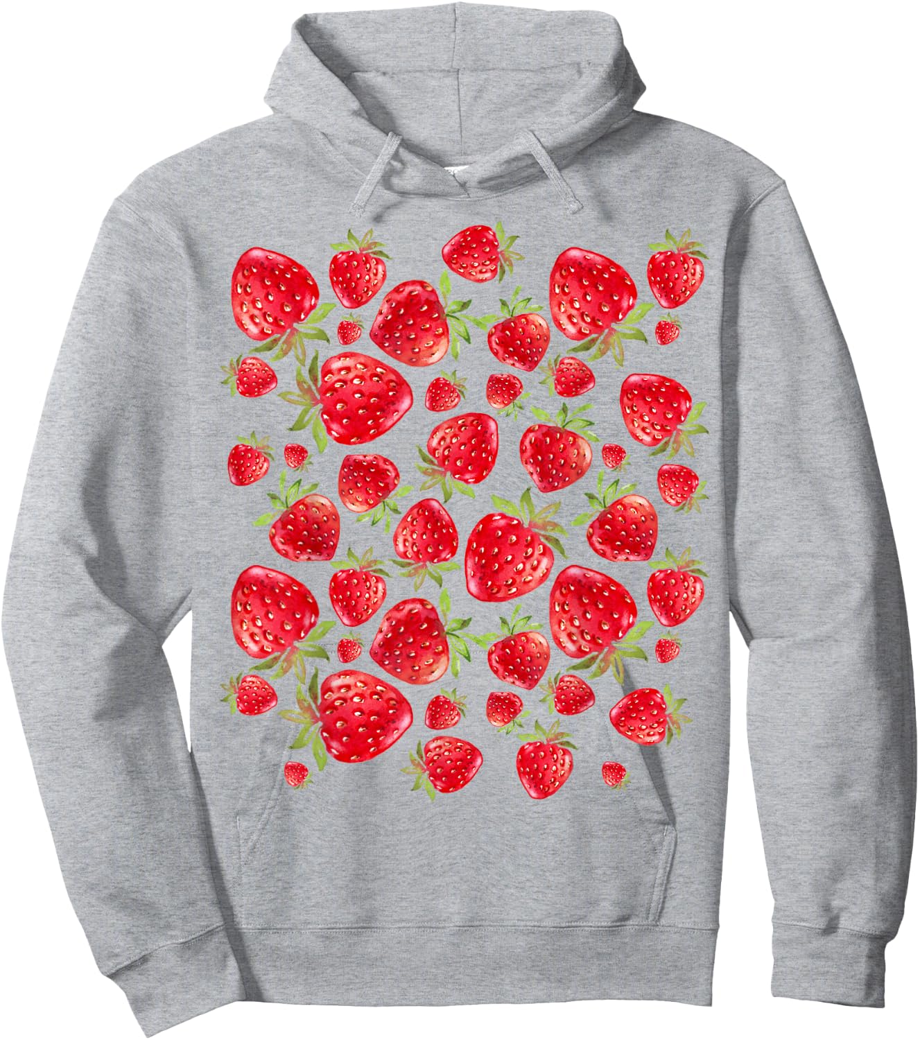 Strawberry Strawberries Farmhouse Style Pattern Hoodie - Hoodie | Ash