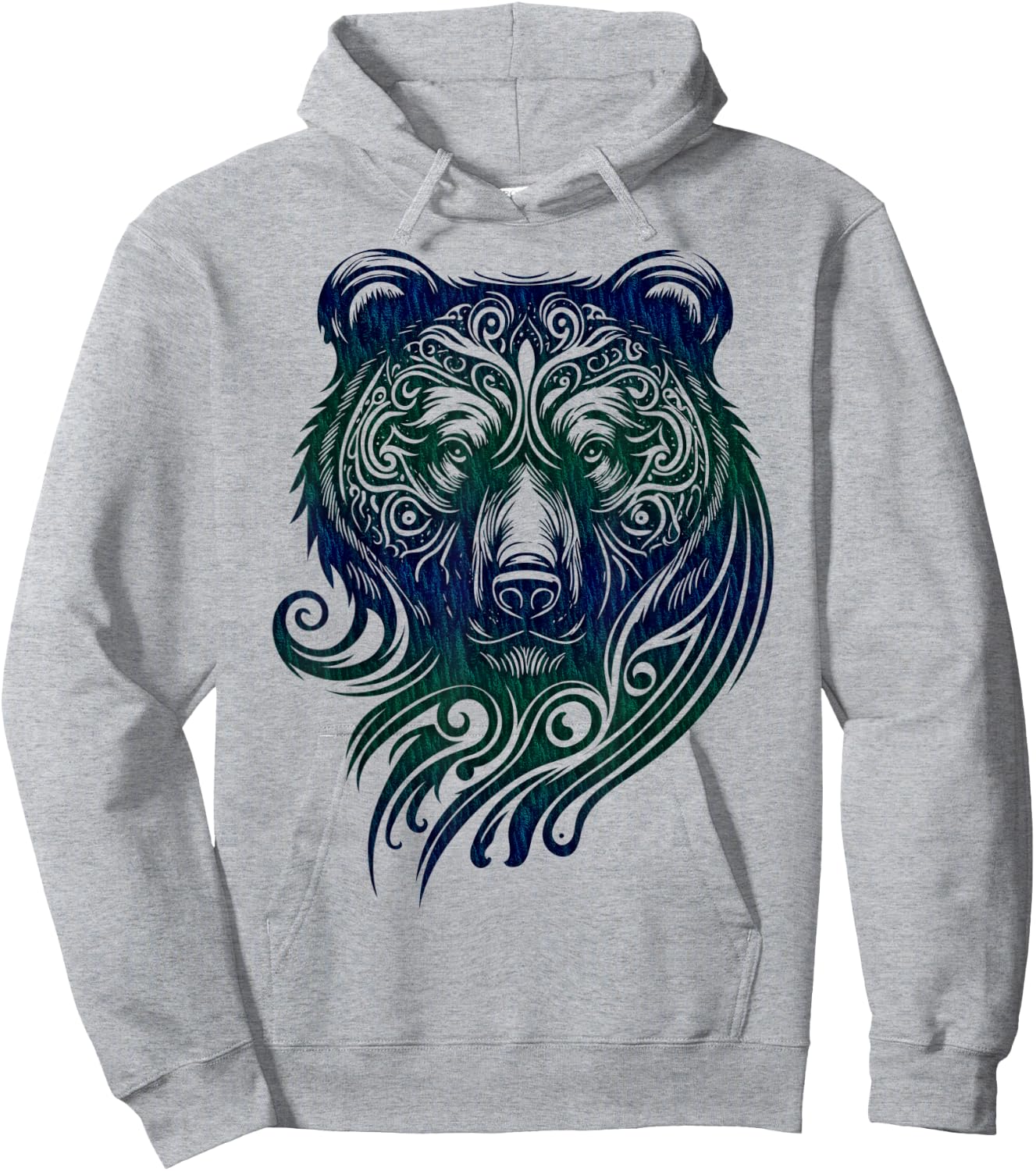 Bear Grizzly Nordic Indian Celtic Mythology Wild Animal Fan Hoodie - Hoodie | Ash