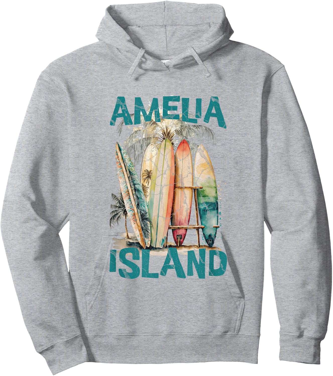 Amelia Island Florida Hoodie - Hoodie | Ash
