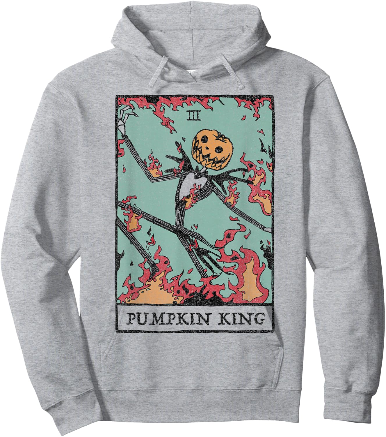 Disney The Nightmare Before Christmas Pumpkin King Tarot Hoodie - Hoodie | Ash